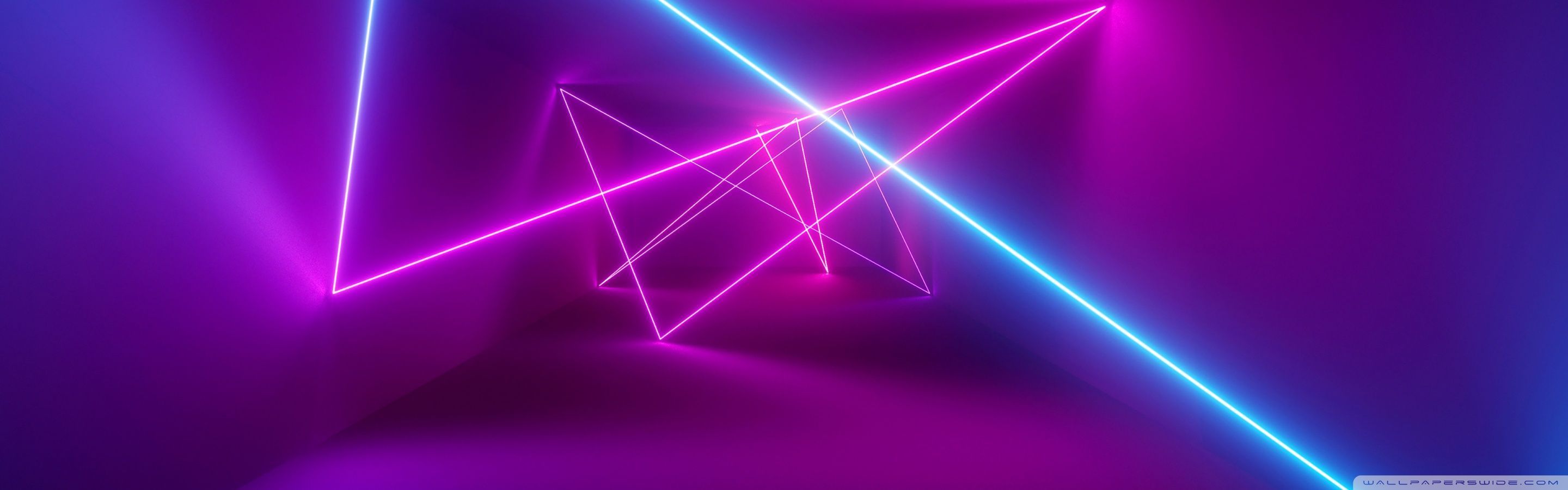 2880x900 Laser Beams Ultra HD Desktop Background