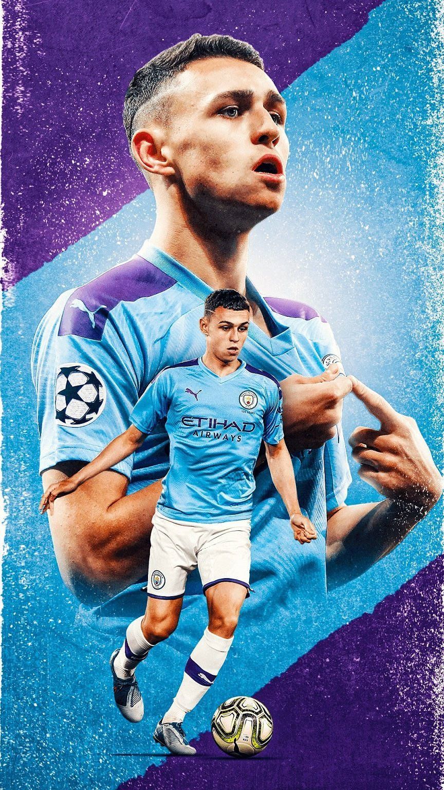 864x1536 Phil Foden Fan Made Art Wallpaper