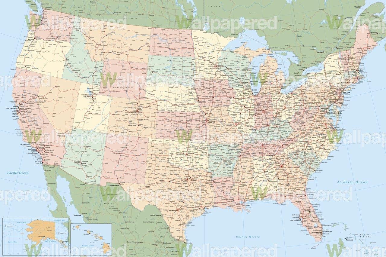 USA Map Wallpapers - Top Free USA Map Backgrounds - WallpaperAccess