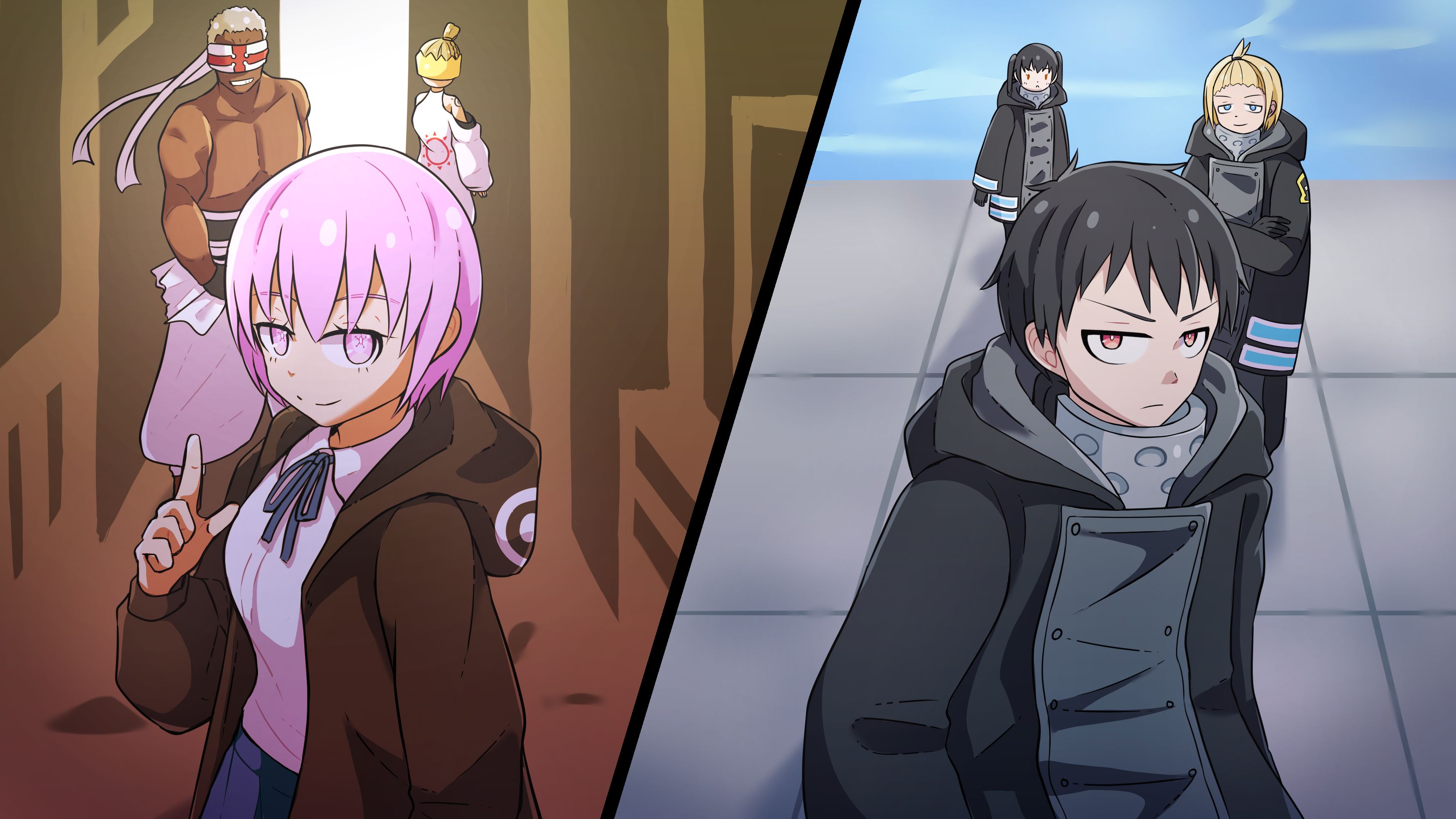 3556x2000 Haumea (Fire Force) wallpaper