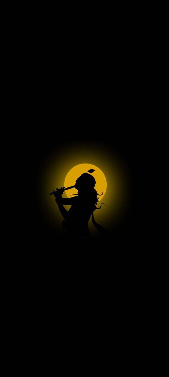 675x1500 Krishna Amoled iPhone Wallpaper