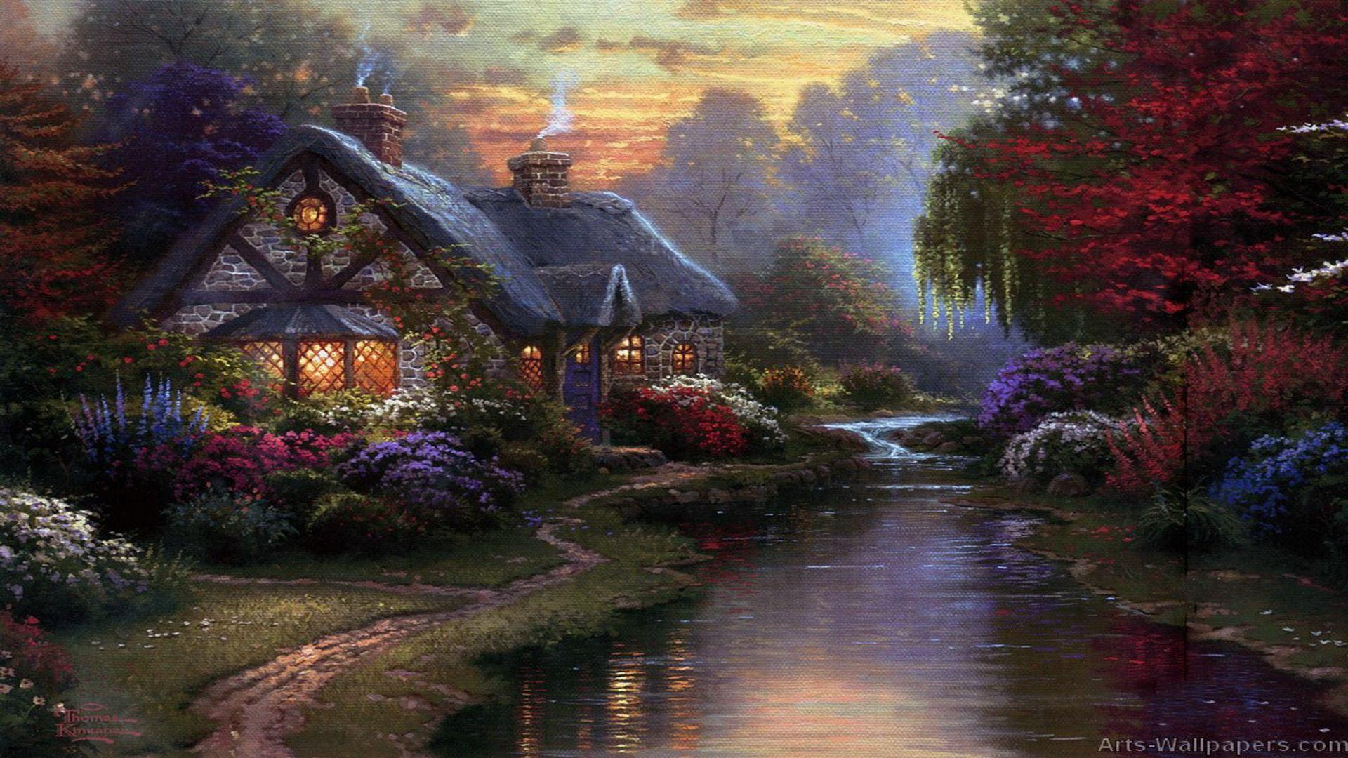 Thomas Kinkade Autumn Desktop Wallpapers - Top Free Thomas Kinkade 