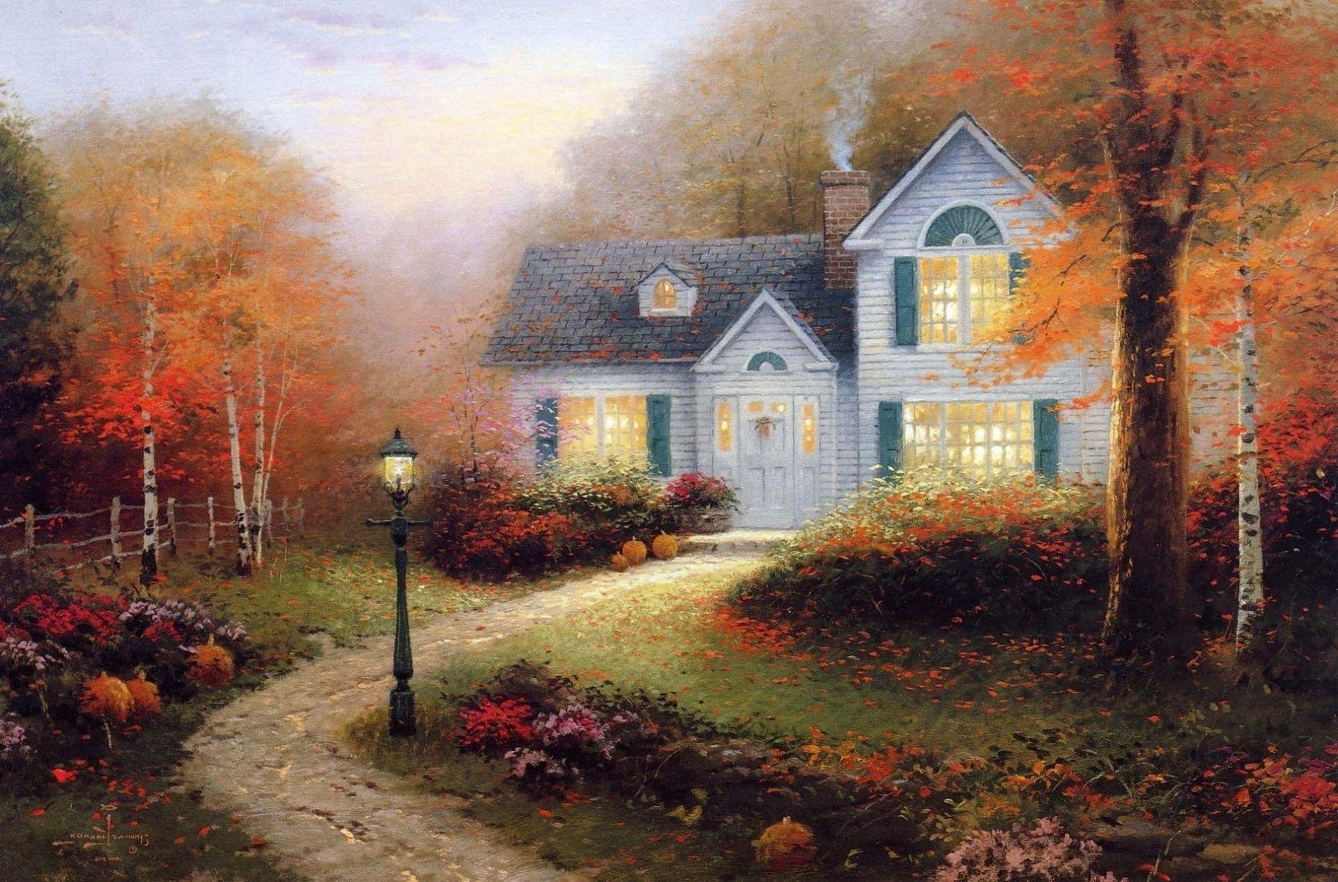 Thomas Kinkade Fall Desktop Backgrounds