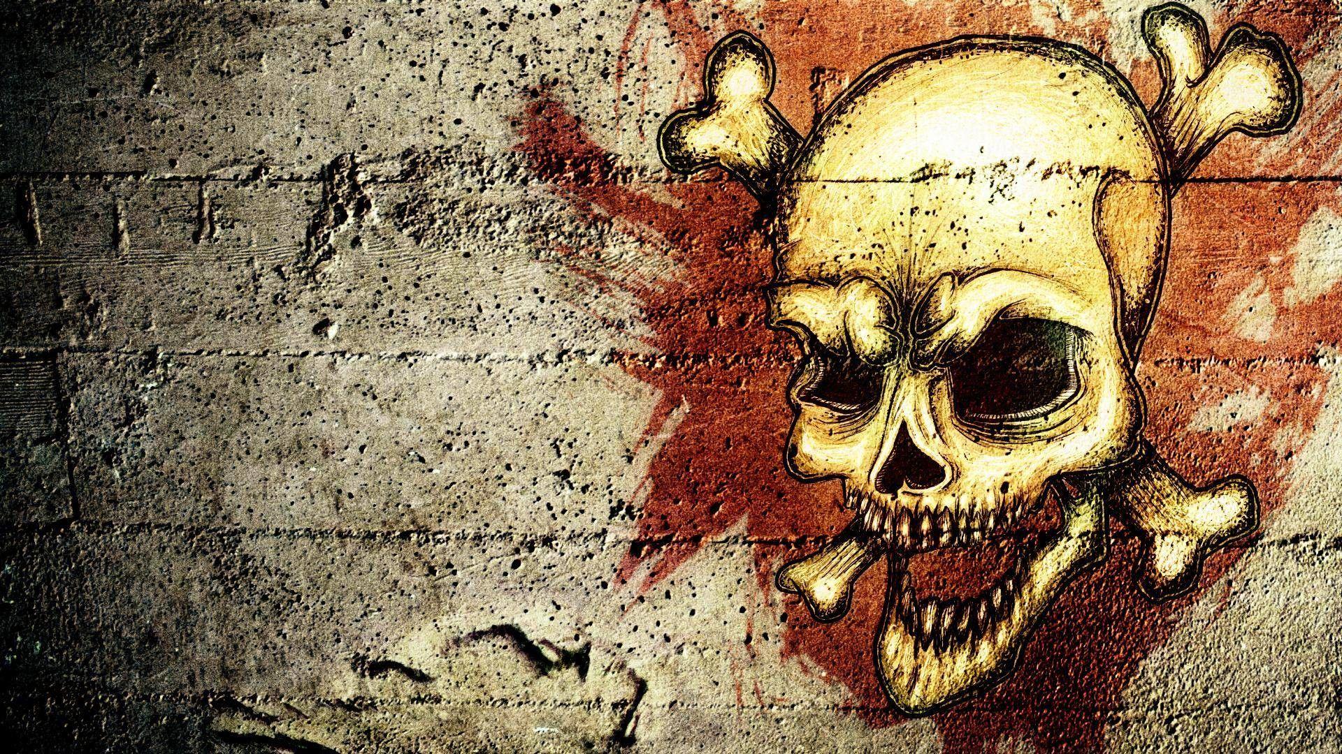 1920x1080 HD Skull Wallpaper