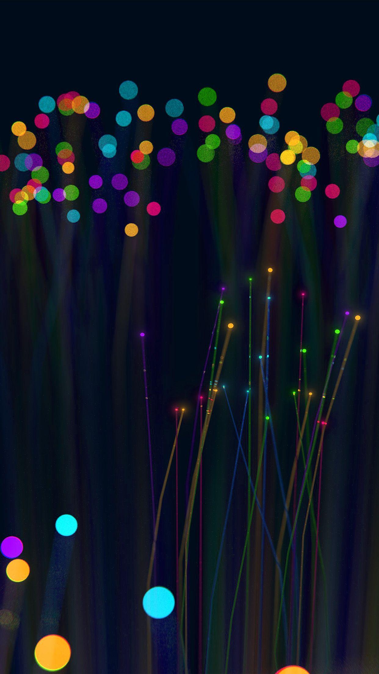 1242x2208 Light Art Dark Rainbow Color Bokeh Pattern Android wallpaper HD wallpaper