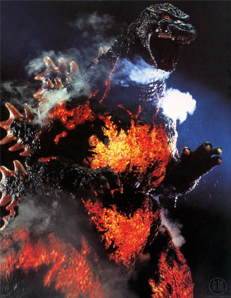 788x1014 Burning Godzilla 1995 Wallpaper