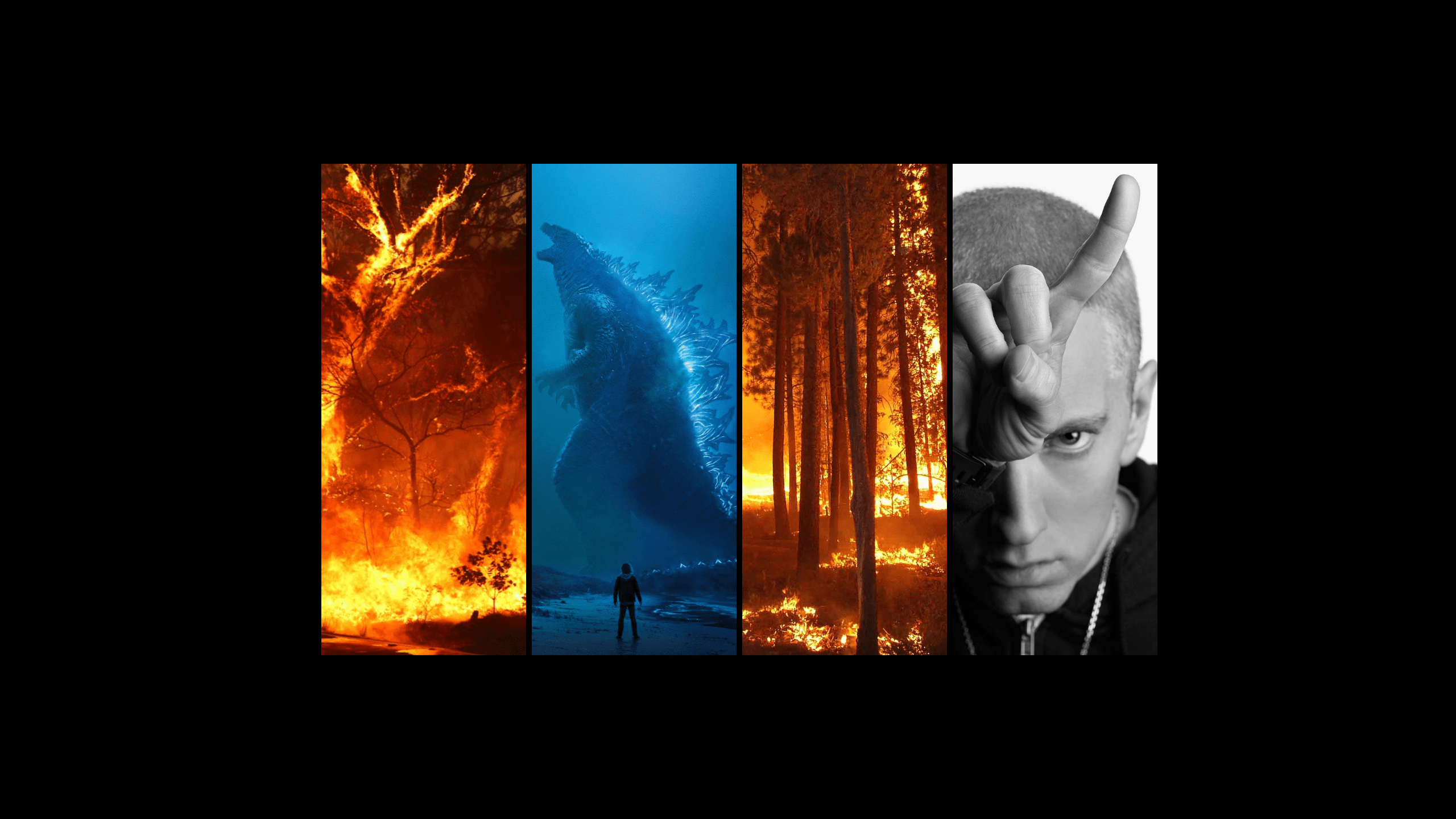 2560x1440 FIRE.GODZILLA.FIRE.MONSTER Wallpaper