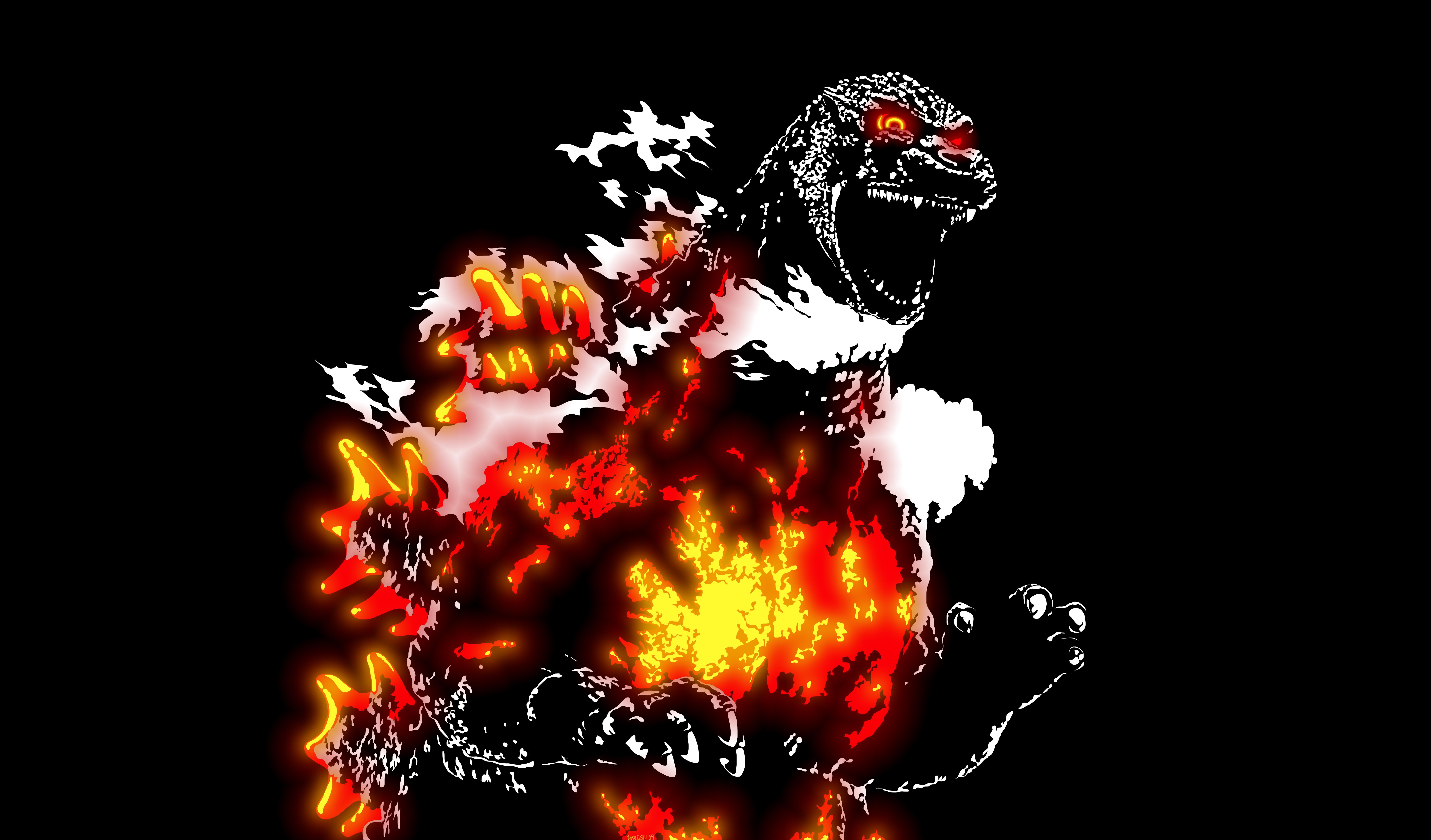7037x4132 Burning Godzilla 1995 Wallpaper