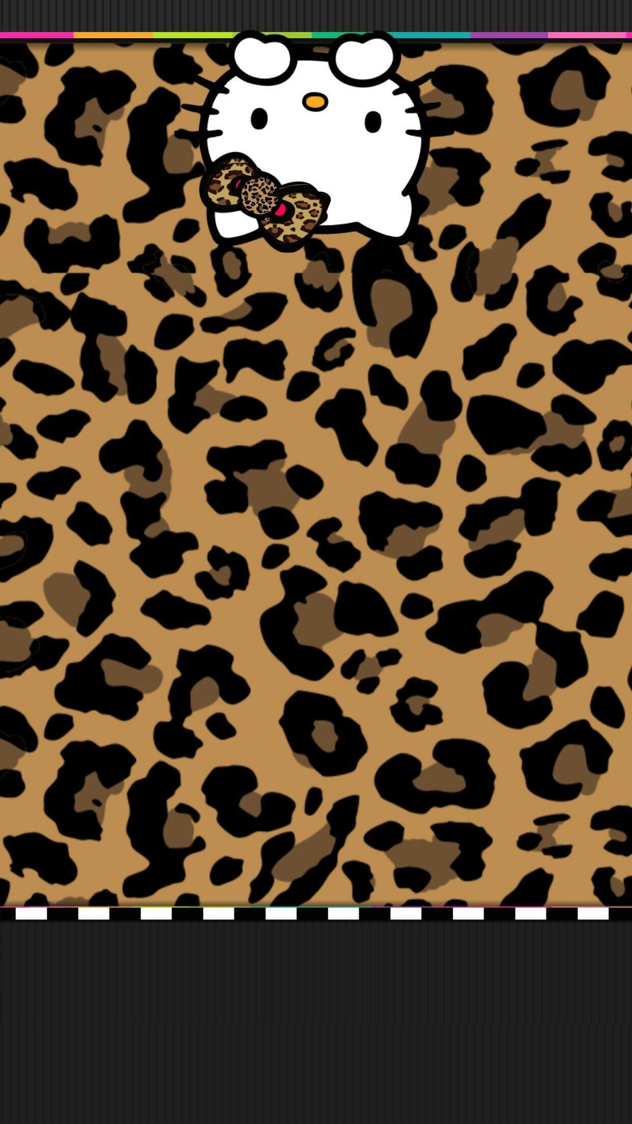 hello kitty cheetah wallpaper