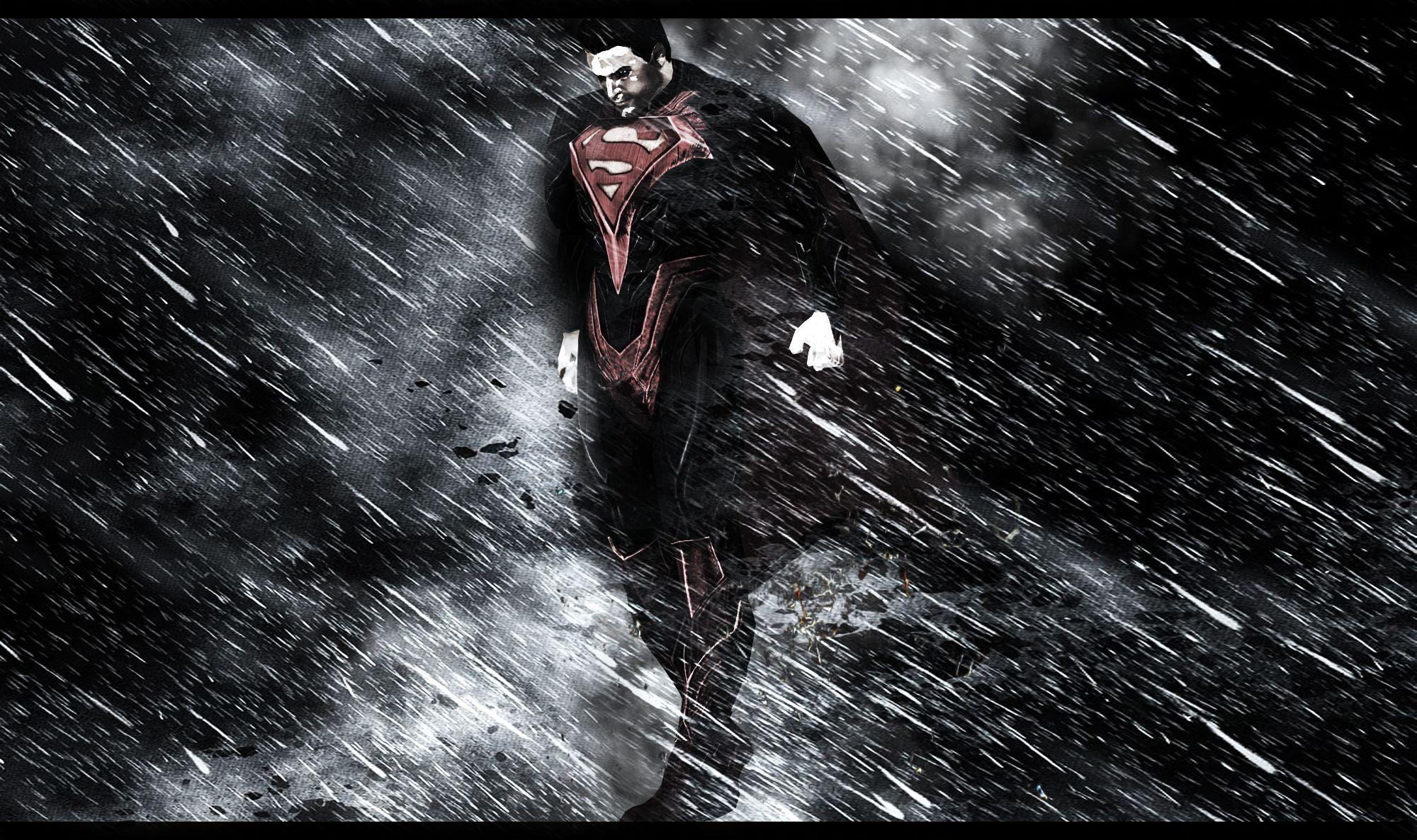 2000x1186 Superman Through Rain And Storm, HD Superheroes, 4k