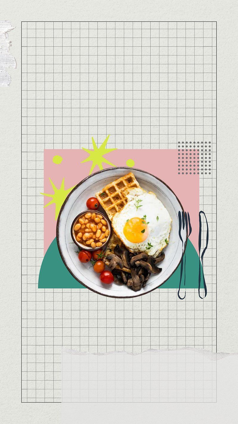800x1422 English breakfast phone wallpaper, food