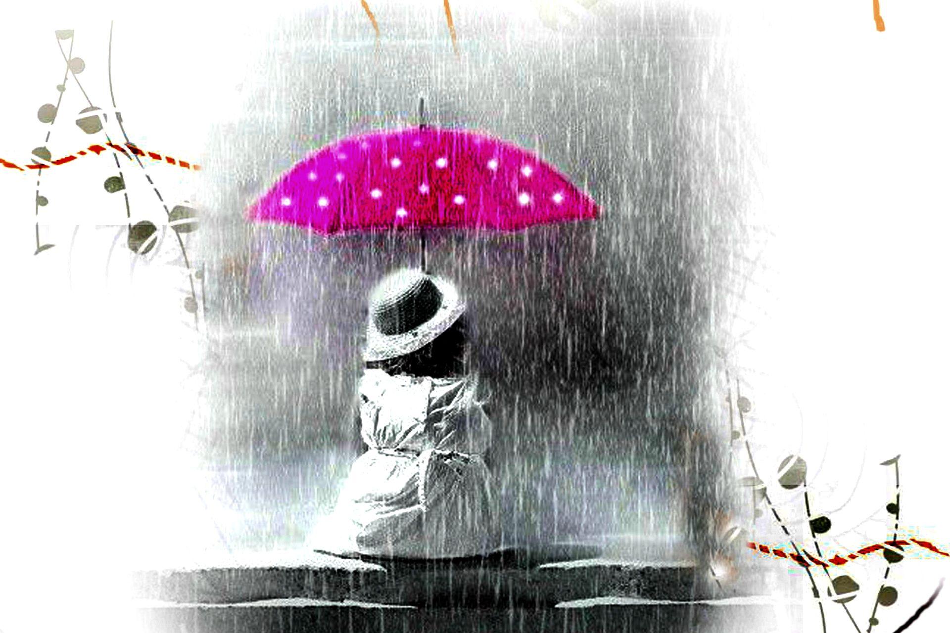 Песня дождик с утра. Зонт под дождем. Дождь иллюстрация. Дождливый день. Дождливое настроение.