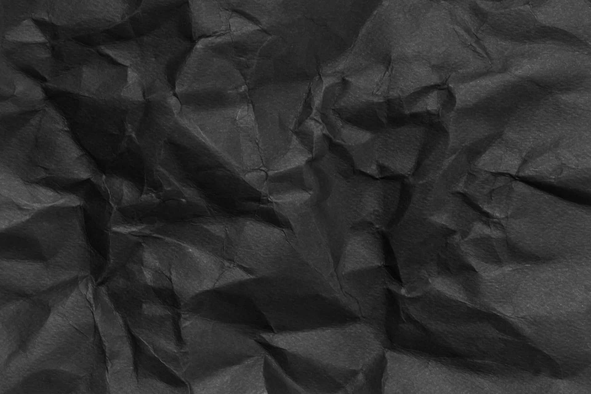 1920x1280 Black Crumpled Paper Texture Background