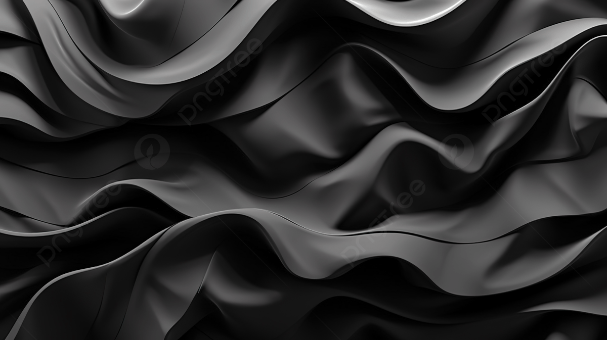 1200x673 3D Illustration Of Crumpled Black Paper