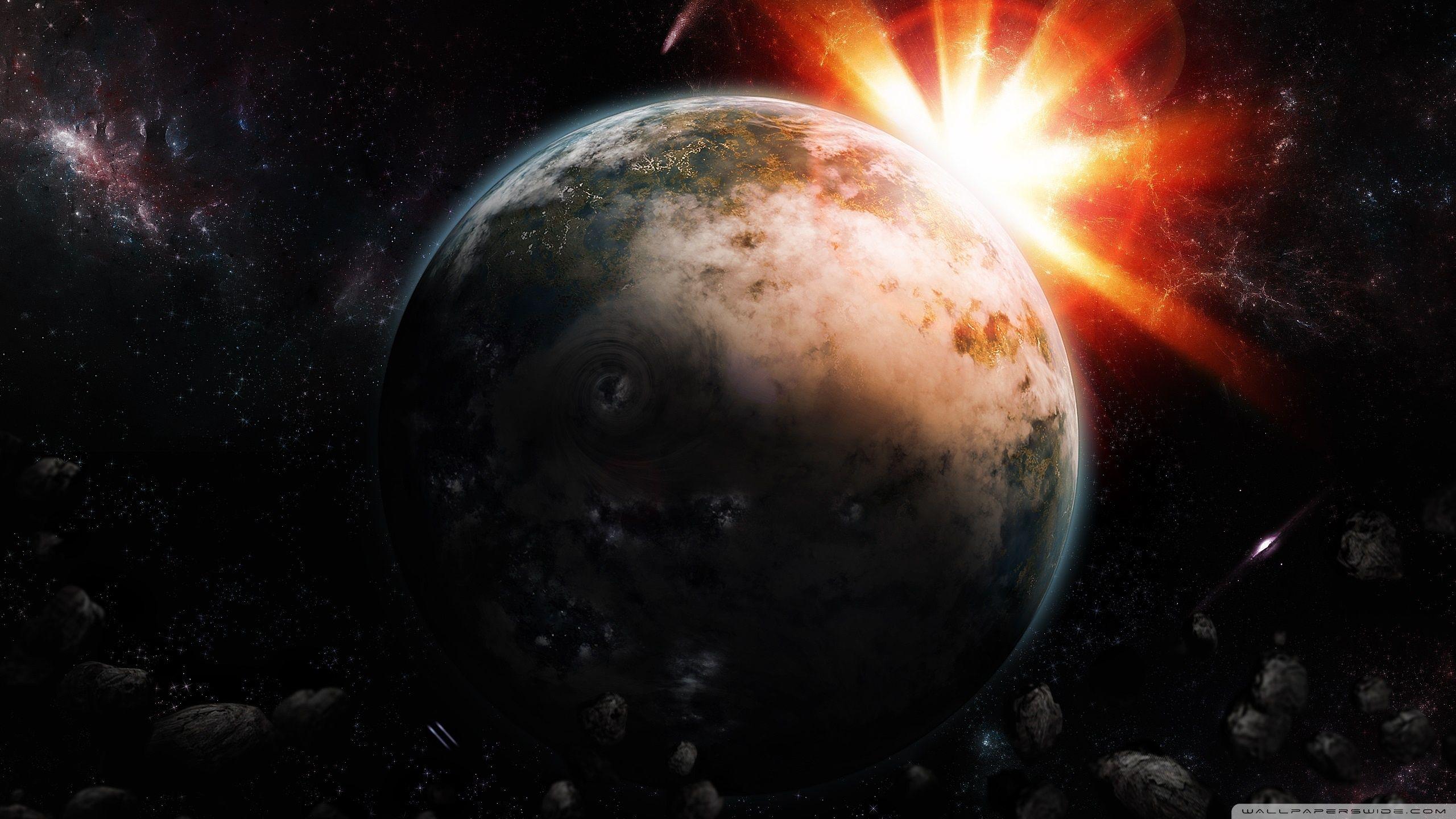 2560x1440 Space Sunrise ❤ 4K HD Desktop Wallpaper for 4K Ultra HD TV