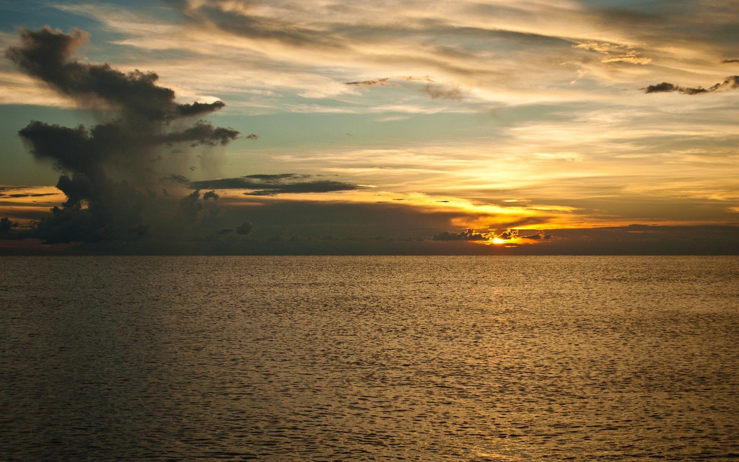 2560x1600 Mobile, Sea, Windows Desktop Image, Sunrise, water, Sunset