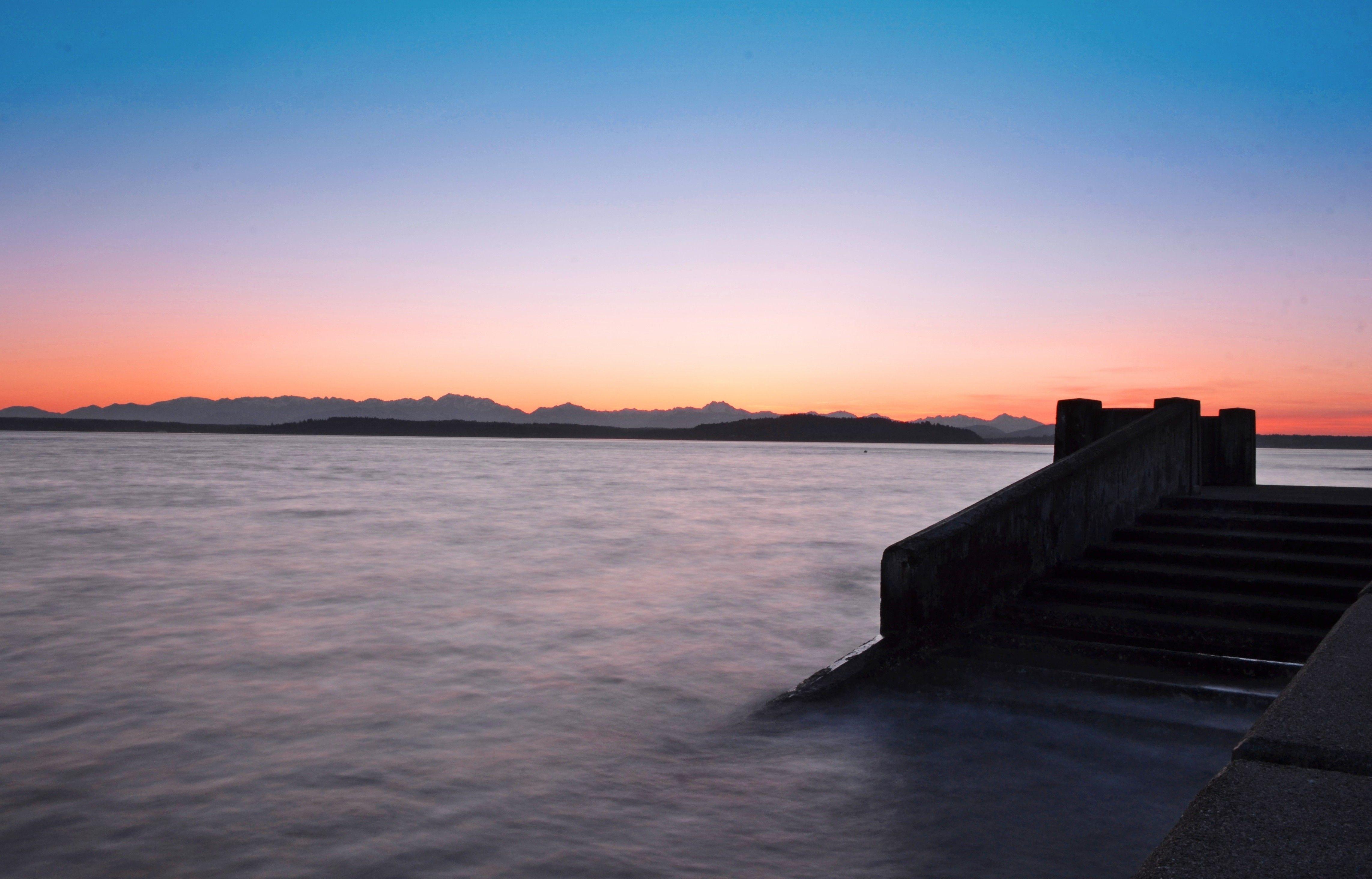 4569x2929 sea sunrise landscape wallpaper and background