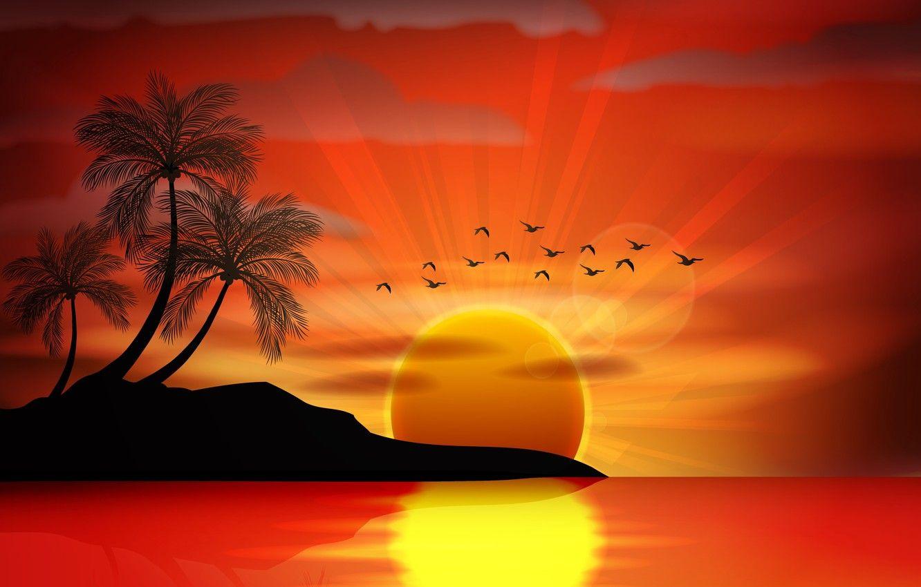 Island Sunrise Wallpapers - Top Free Island Sunrise Backgrounds ...