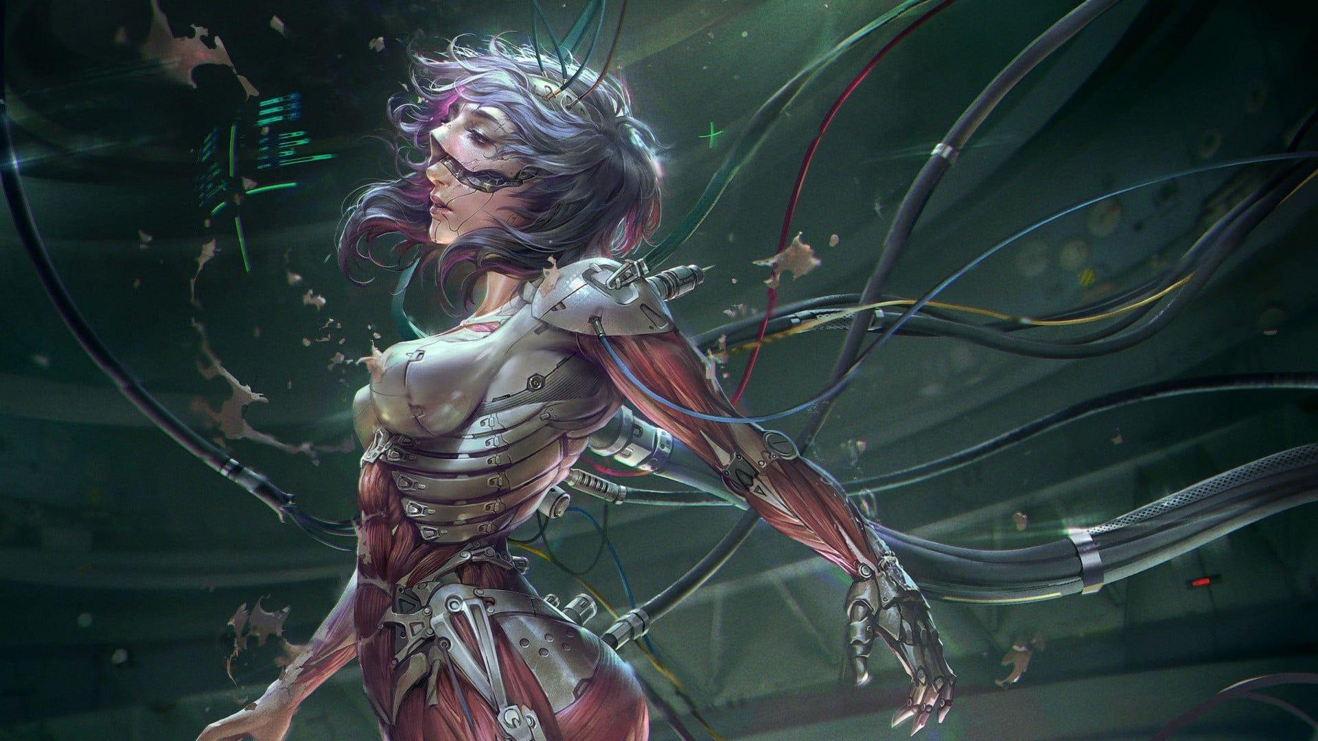1920x1080 Electric Female Sci Fi Character .