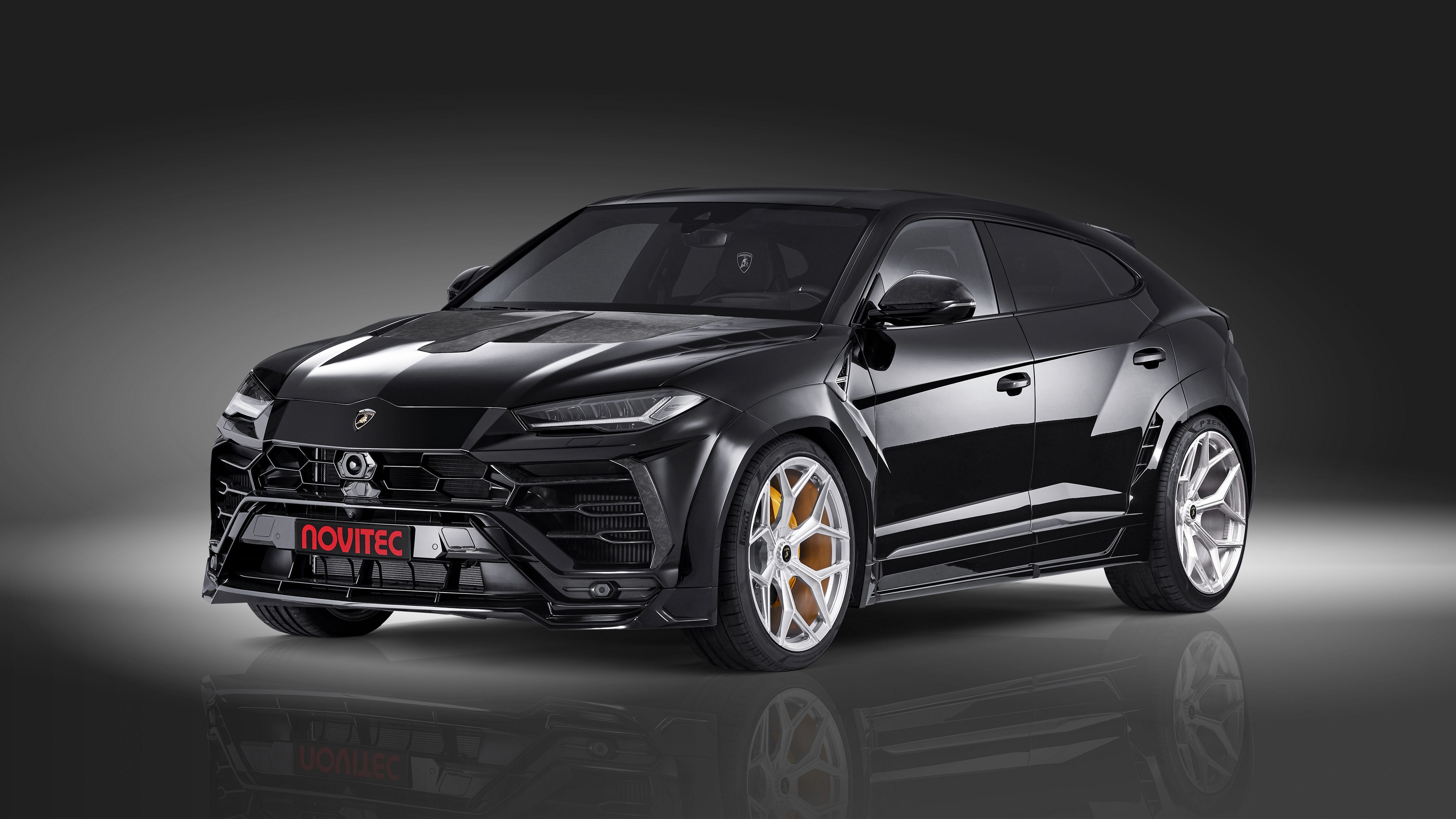 4444x2500 Lamborghini Urus Black Wallpaper