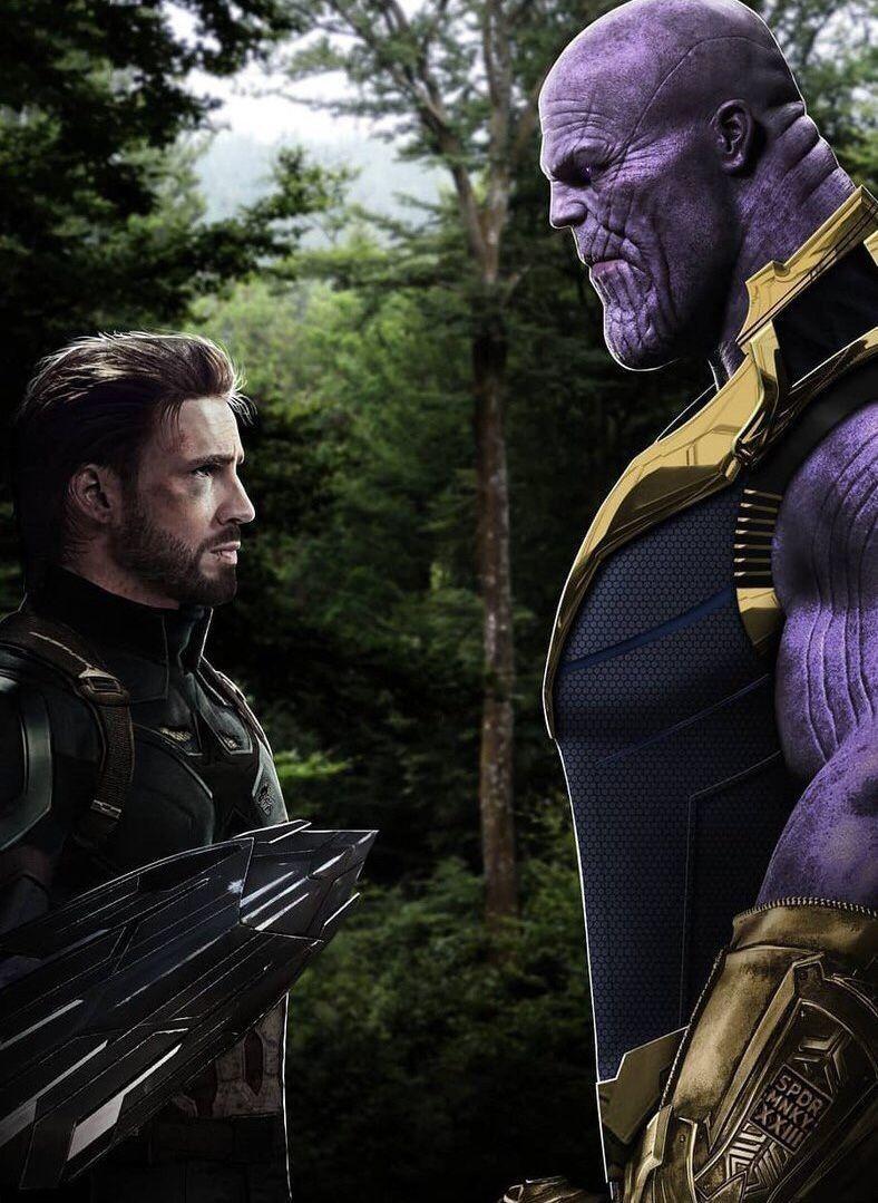 788x1079 Captain America Vs Thanos Wallpaper