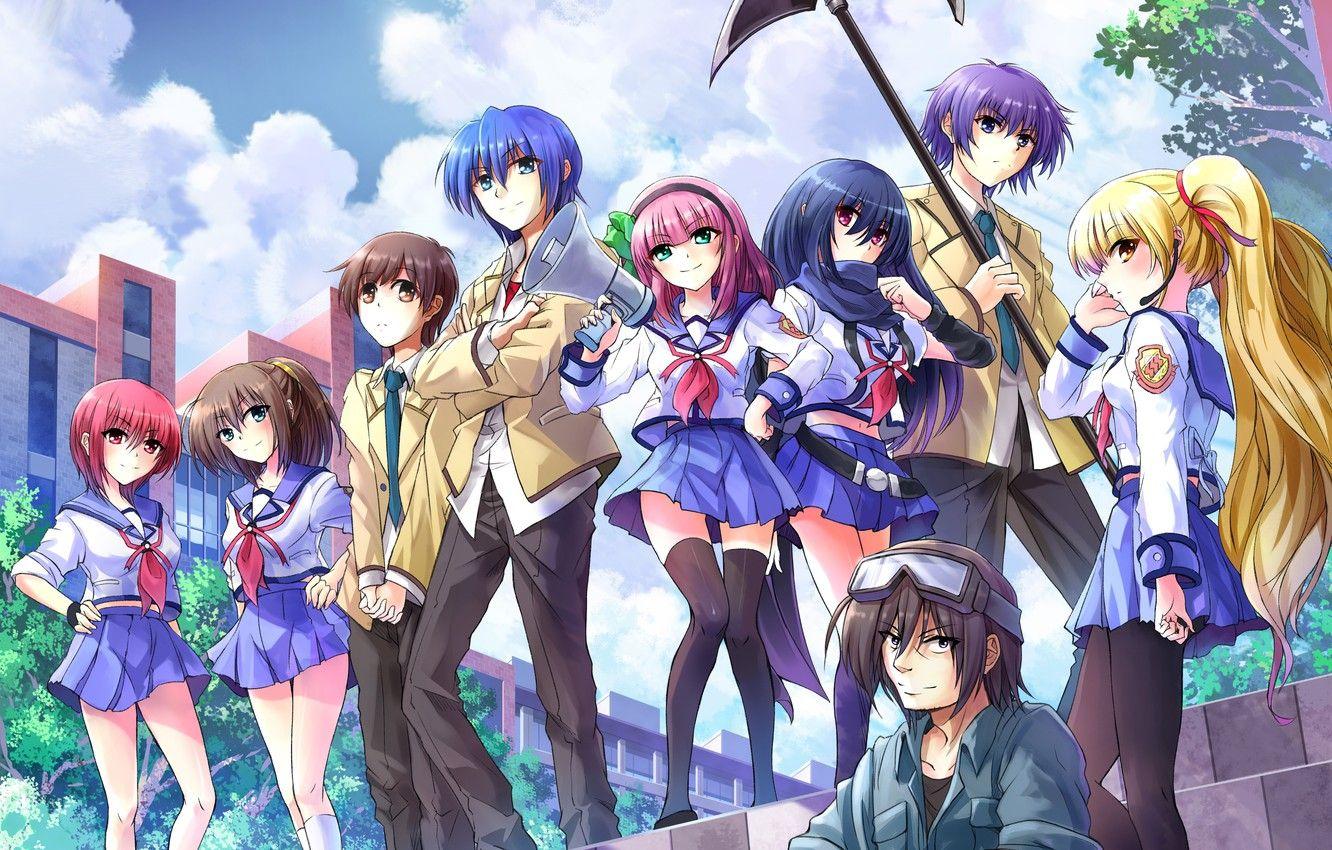 Angel Beats Characters Wallpapers Top Free Angel Beats Characters Backgrounds Wallpaperaccess