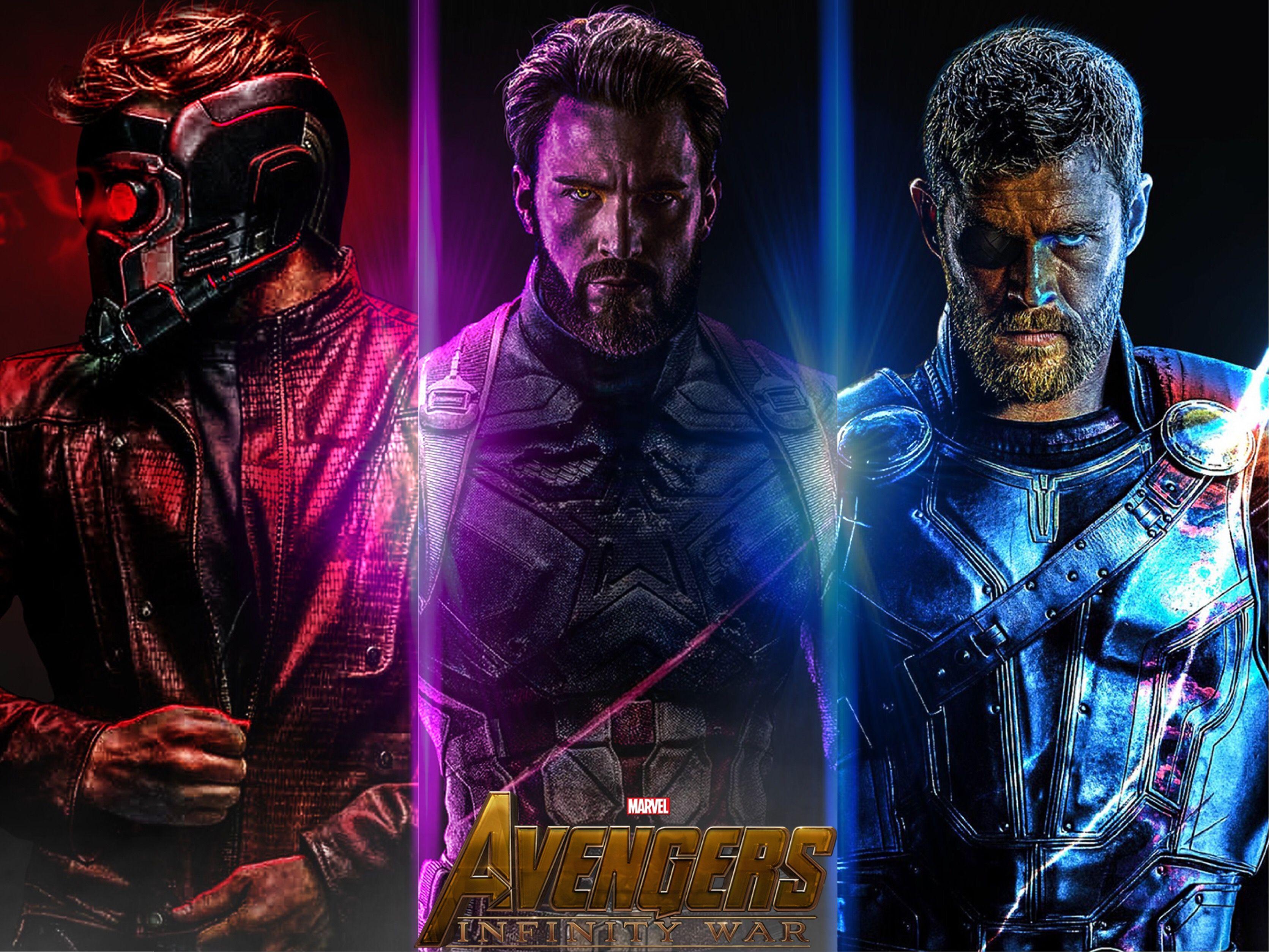 3343x2508 Wallpaper Avengers Iw Captain America Star Lord Thor