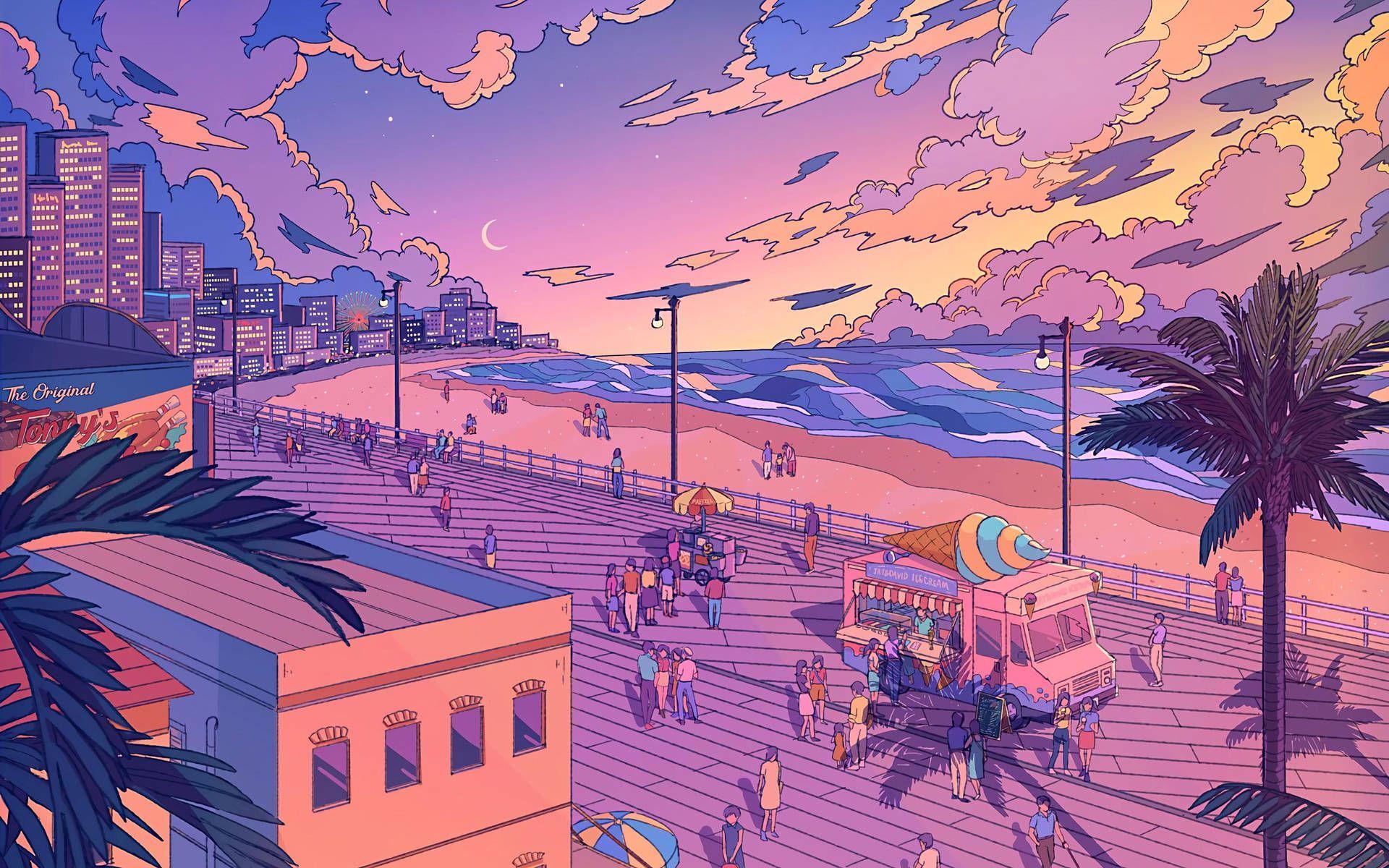 1920x1200 Download free Aesthetic Beach