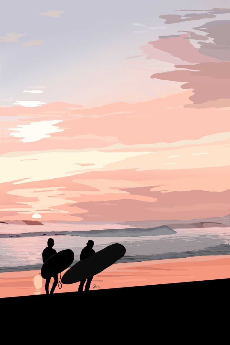 736x1104 Sunset. Beach. Fall Wallpaper
