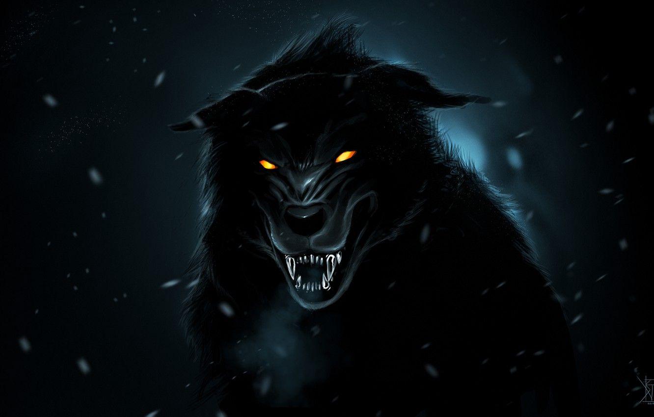 1332x850 Wallpaper predator, fangs, grin, art,