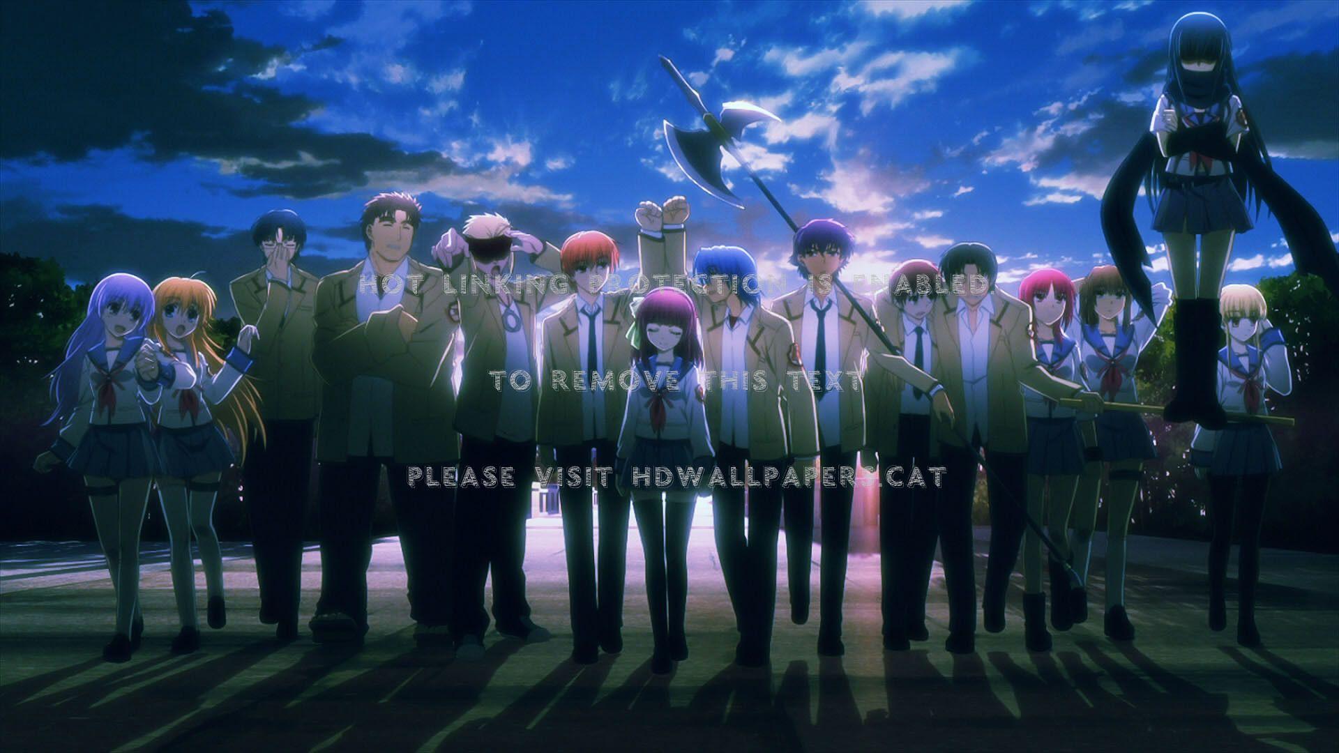 1920x1080 angel beats characters yui oyama yuzuru we