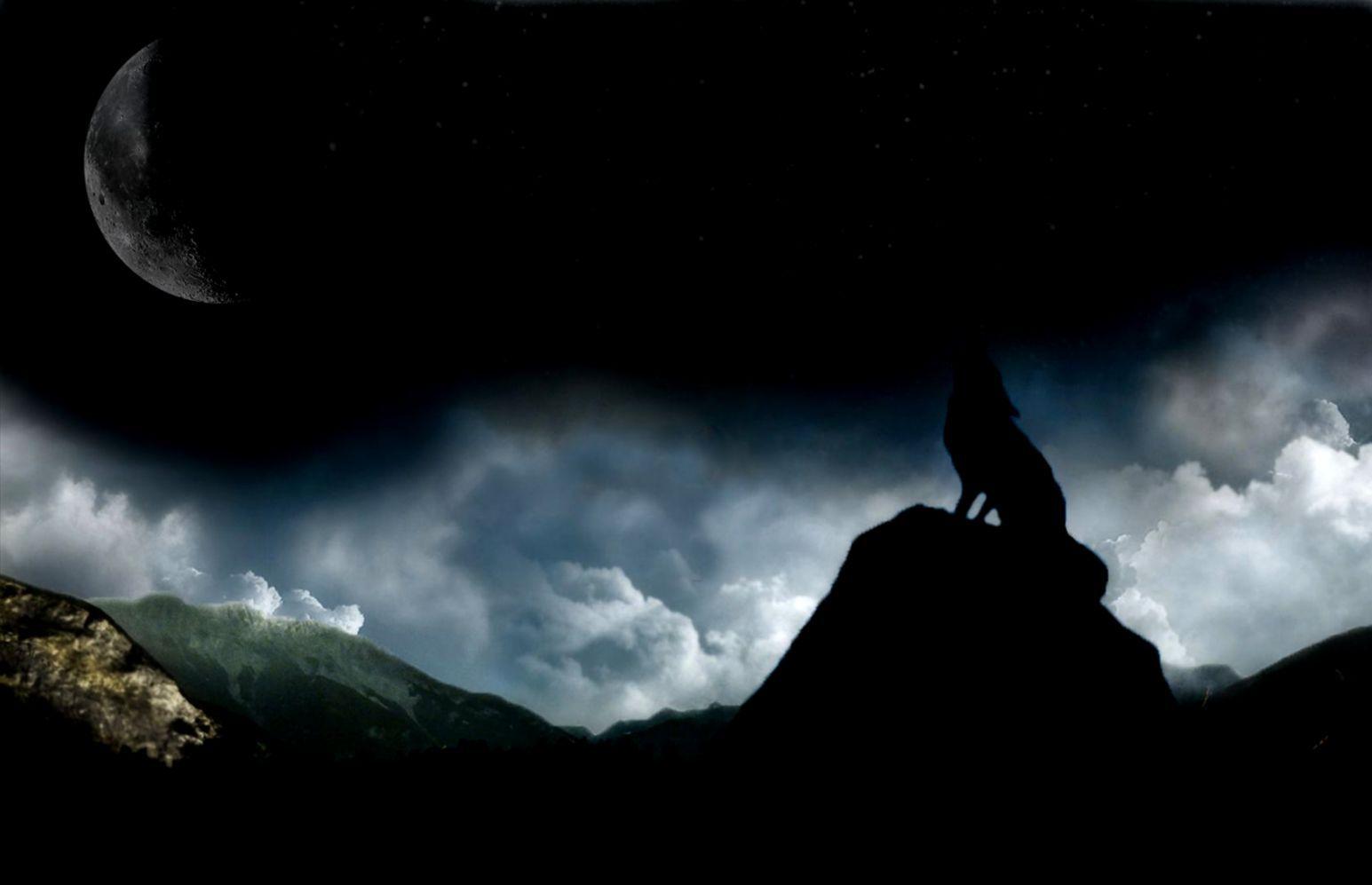 1545x997 Moon Wolves Abstract Wallpaper