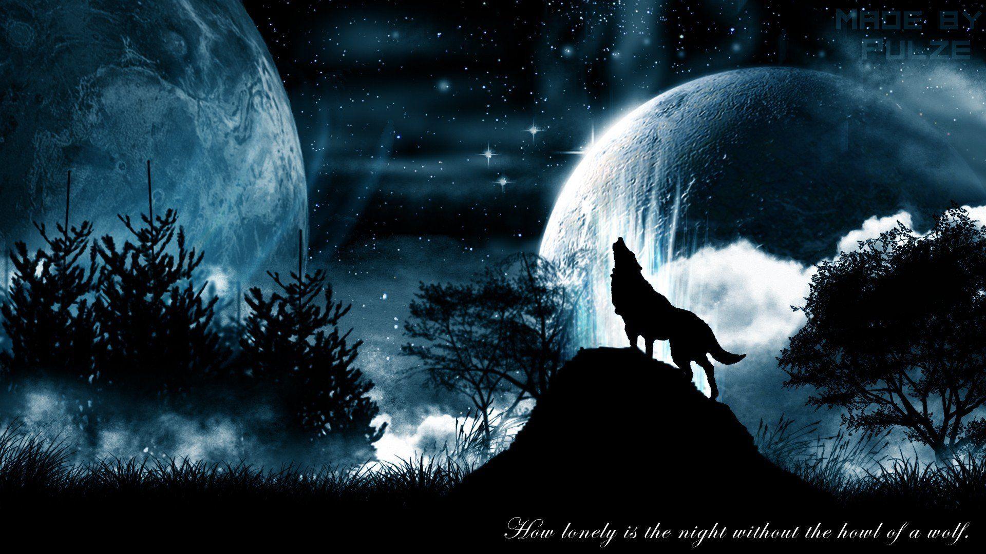 1920x1080 Ice Wolf Wallpaper