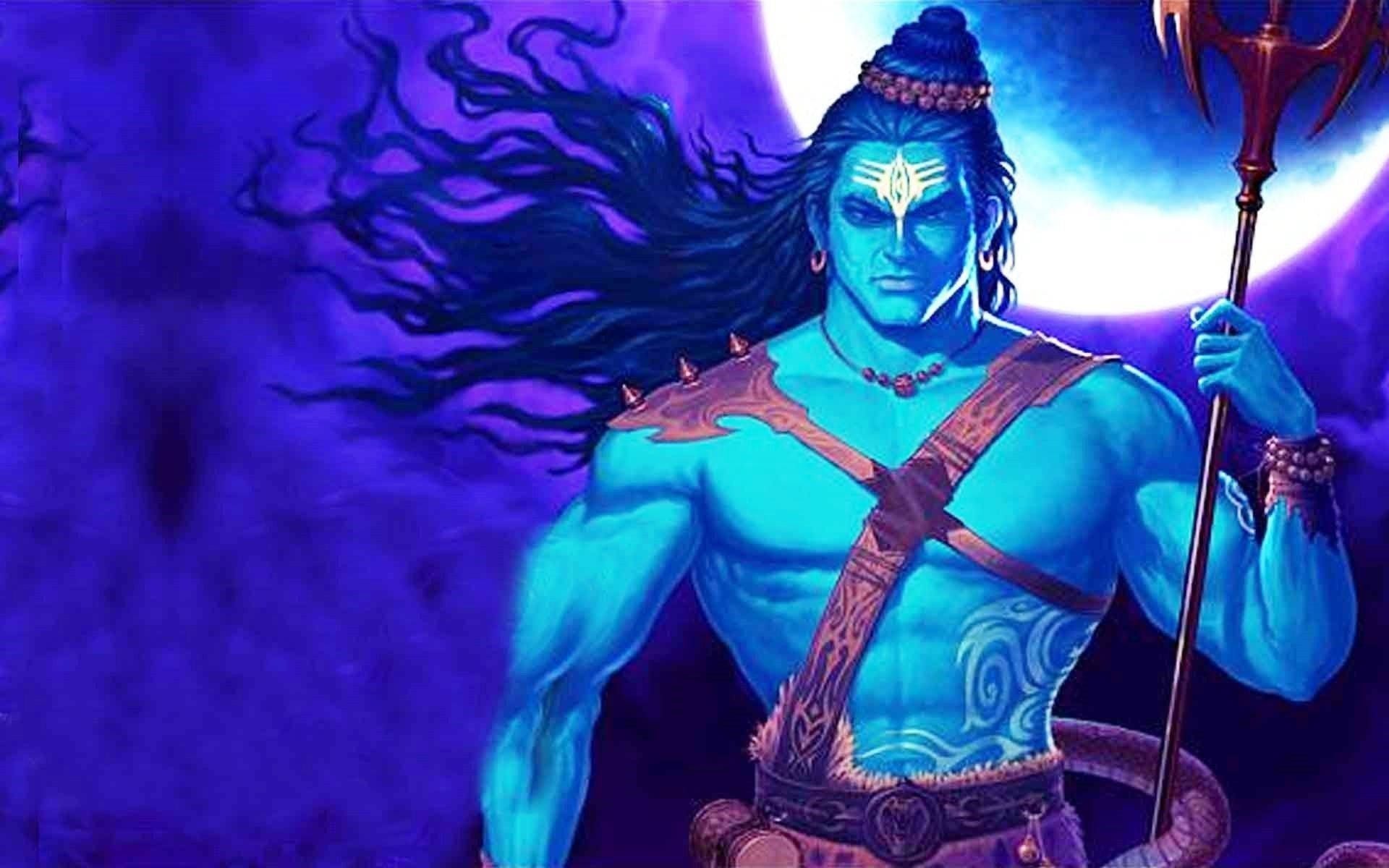 1920x1200 Download Shiv Tandav Shiva With The Moon Wallpaper