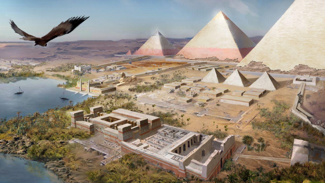 1280x720 Wallpaper Assassin's Creed: Origins, Giza, Egyptian Pyramids