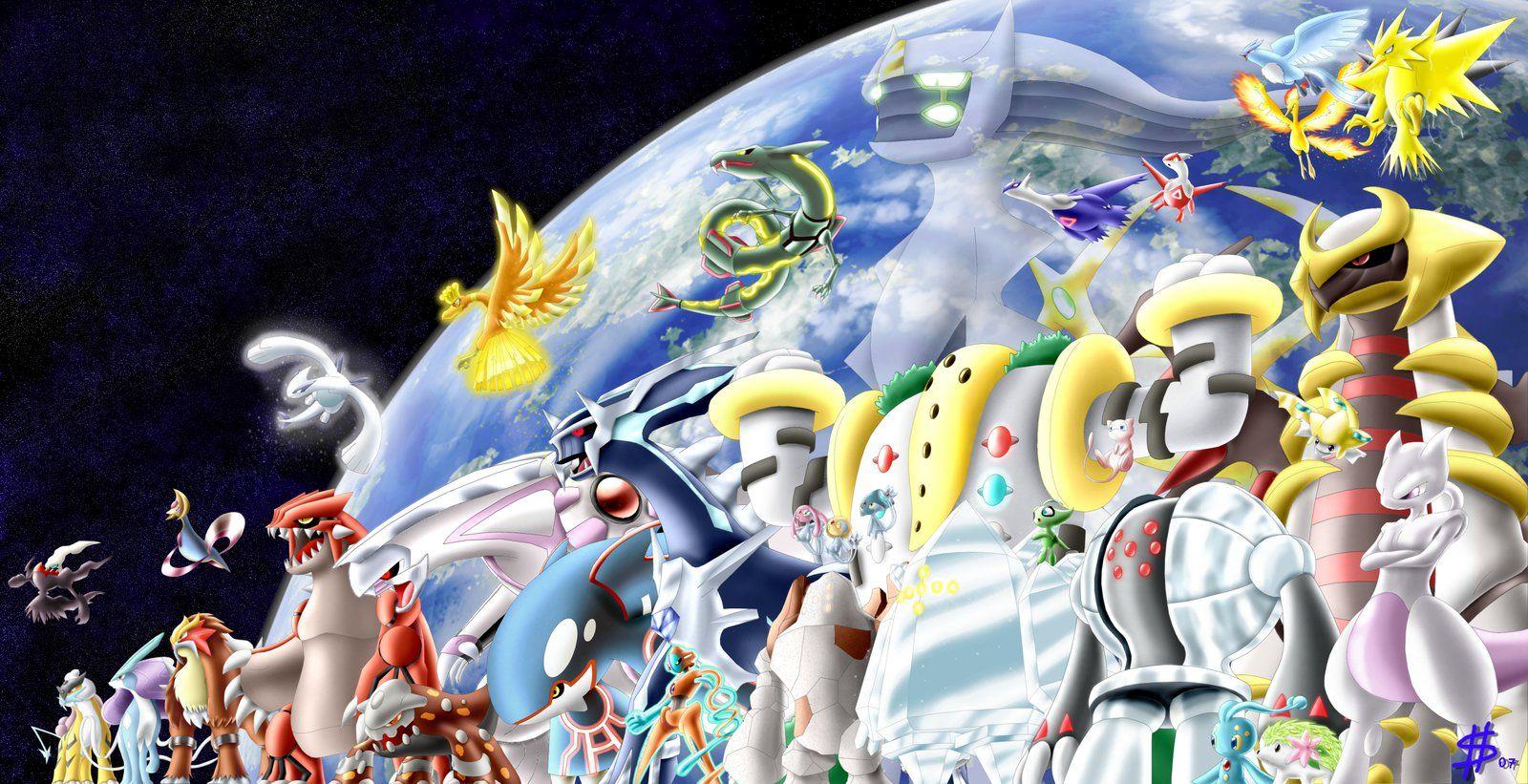 1600x821 View Legends By Esepibe, Legendary Pokemon In One