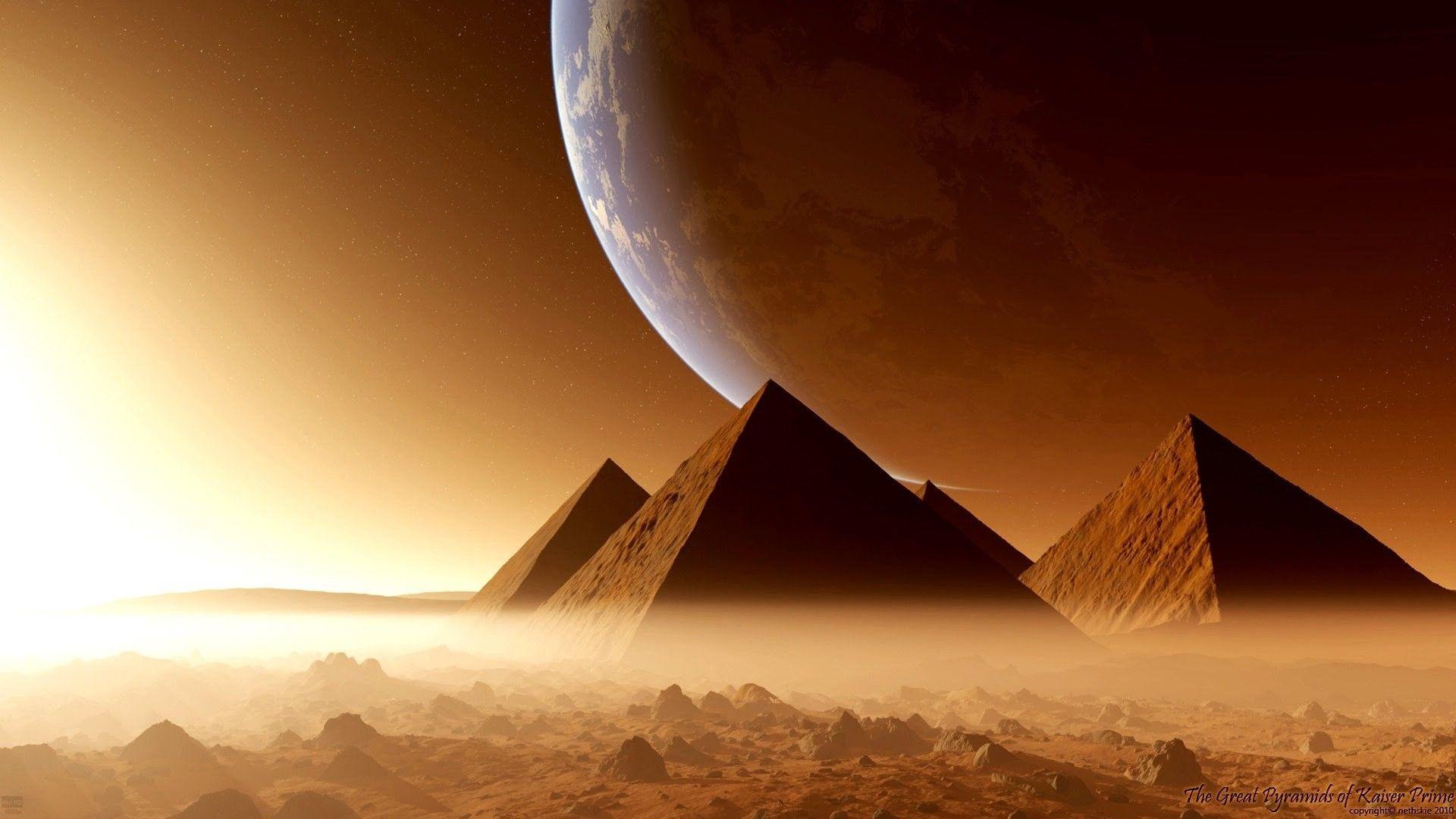 1920x1080 Pyramids Wallpaper