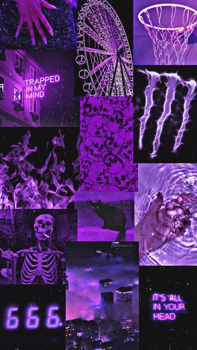 674x1200 Purple Vibes Wallpaper