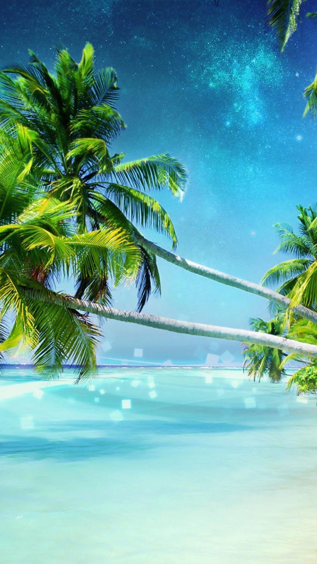 1080x1920 Fantasy Beach Wallpaper