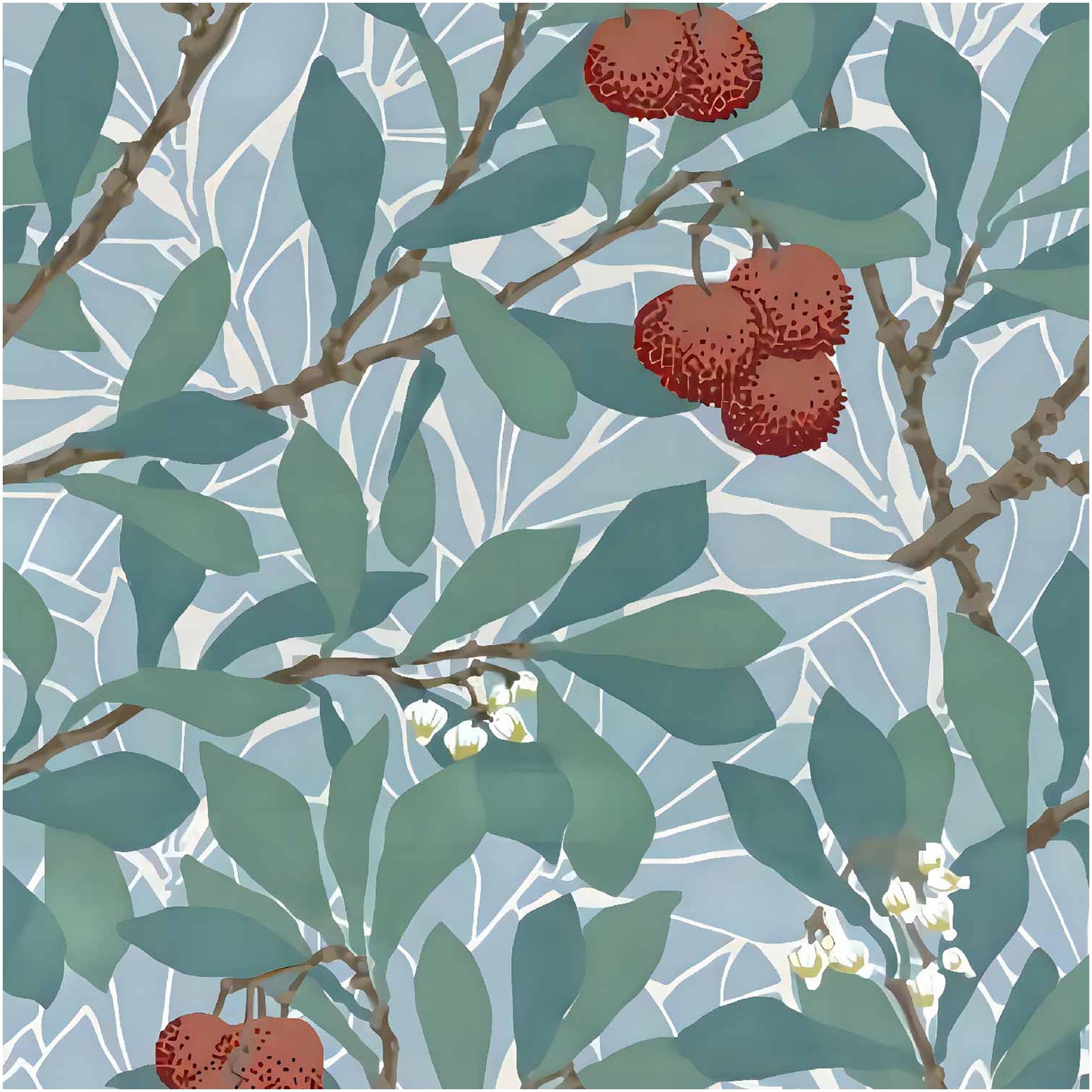 2000x2000 UniGoos Litchi Peel and Stick Wallpaper