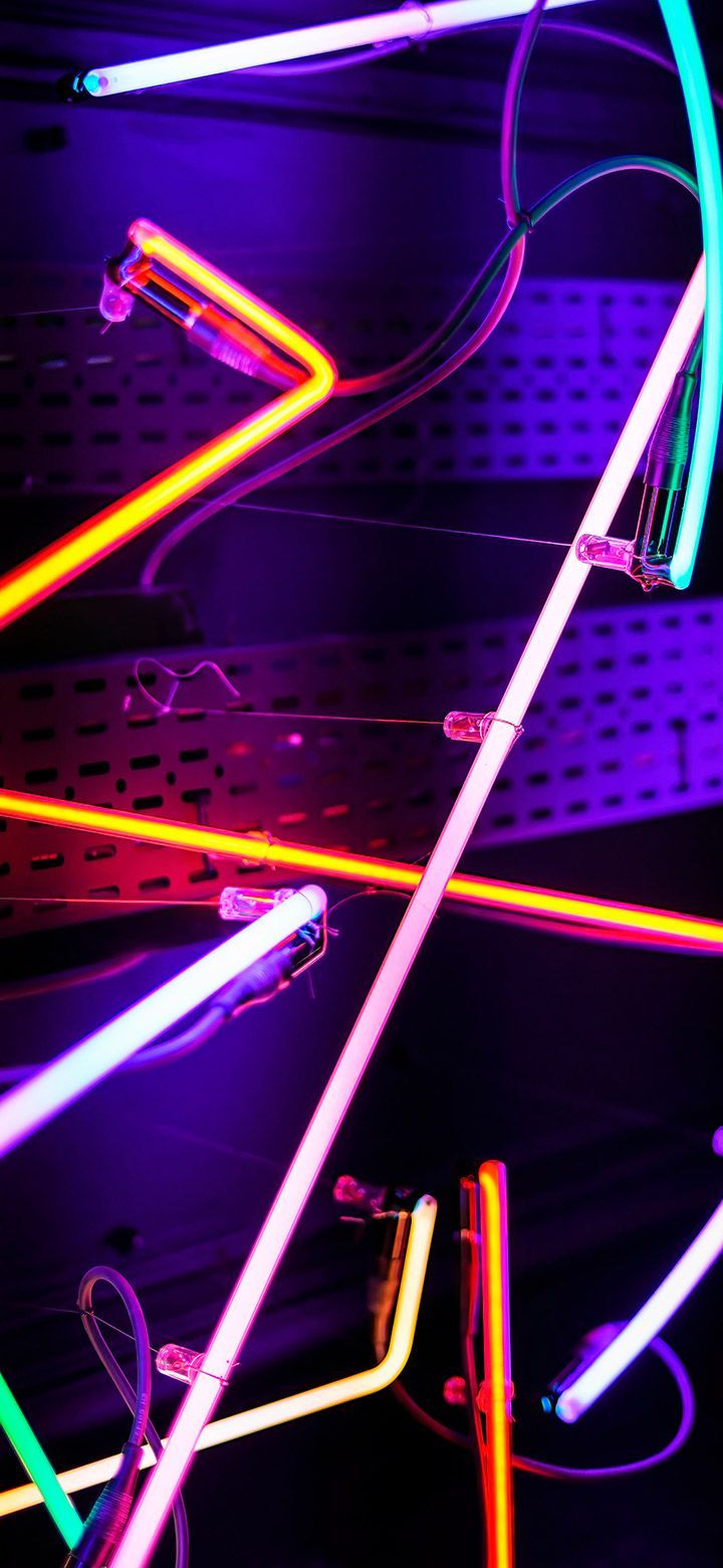 720x1560 Cool LED Light Strips Assortment 4K