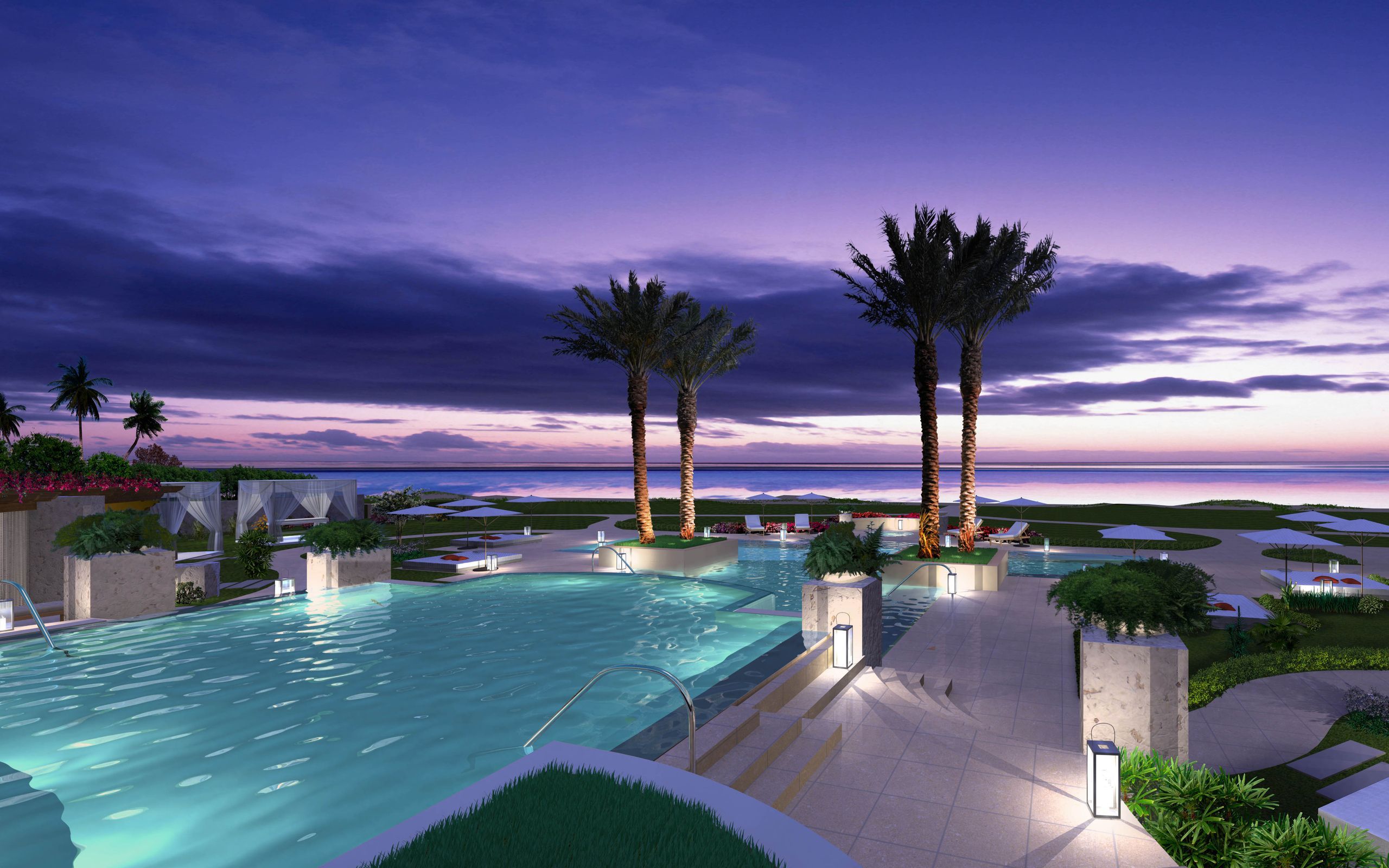 2560x1600 Pool Wallpaper