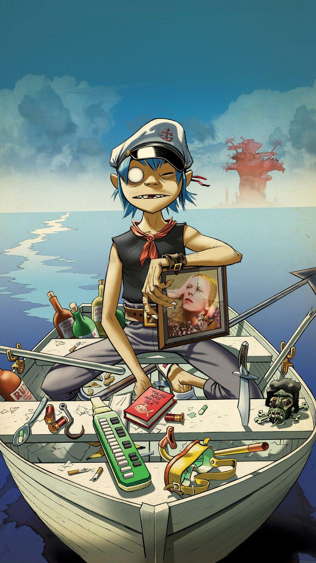 1080x1920 Gorillaz Boat iPhone 6 Plus Wallpaper (1080x1920)