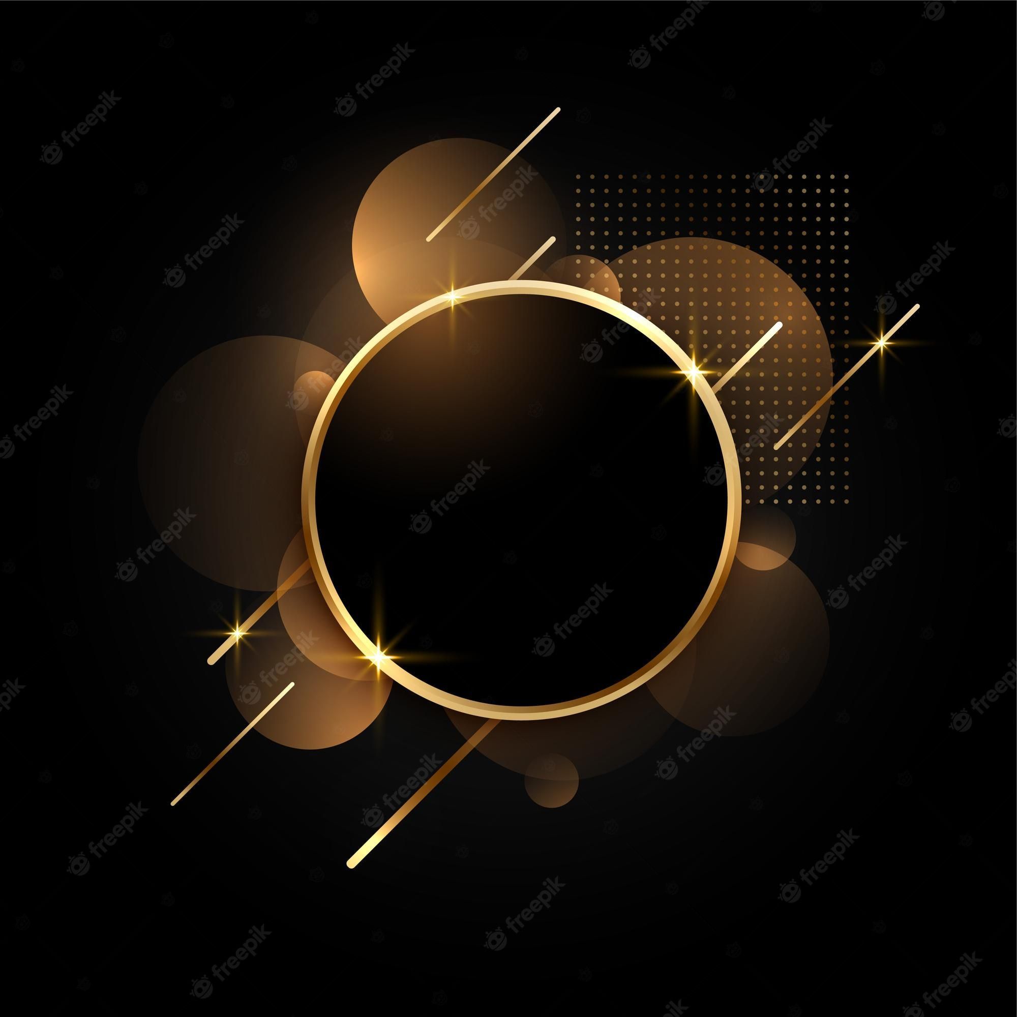 2000x2000 Gold Circle Wallpaper