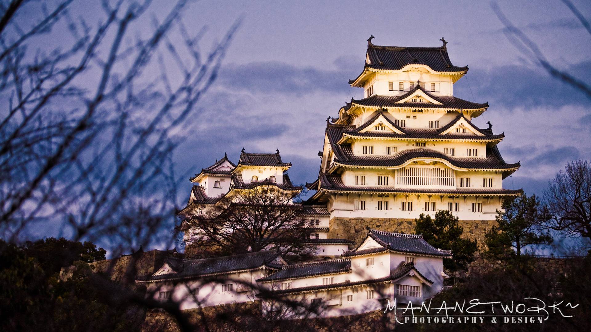 1920x1080 Osaka castle, Osaka, Japan. big file. beautiful