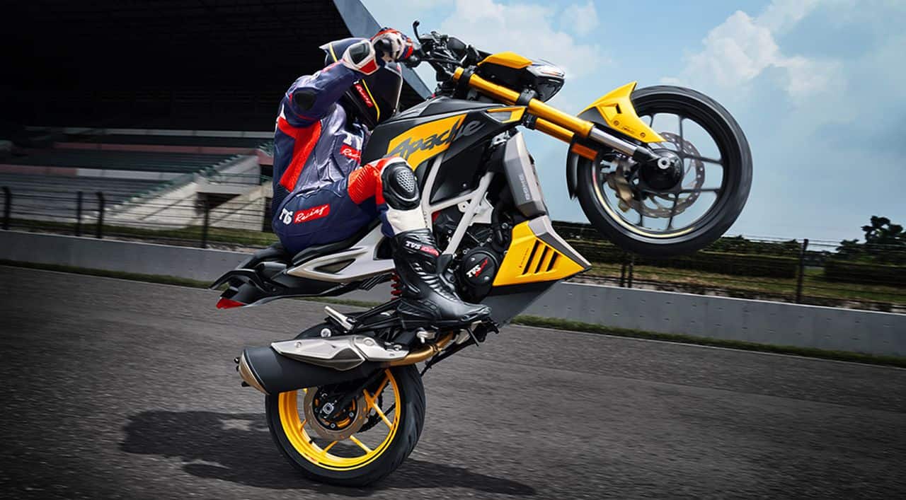 1280x707 See Pics: The new TVS Apache RTR 310 has many firsts in its class