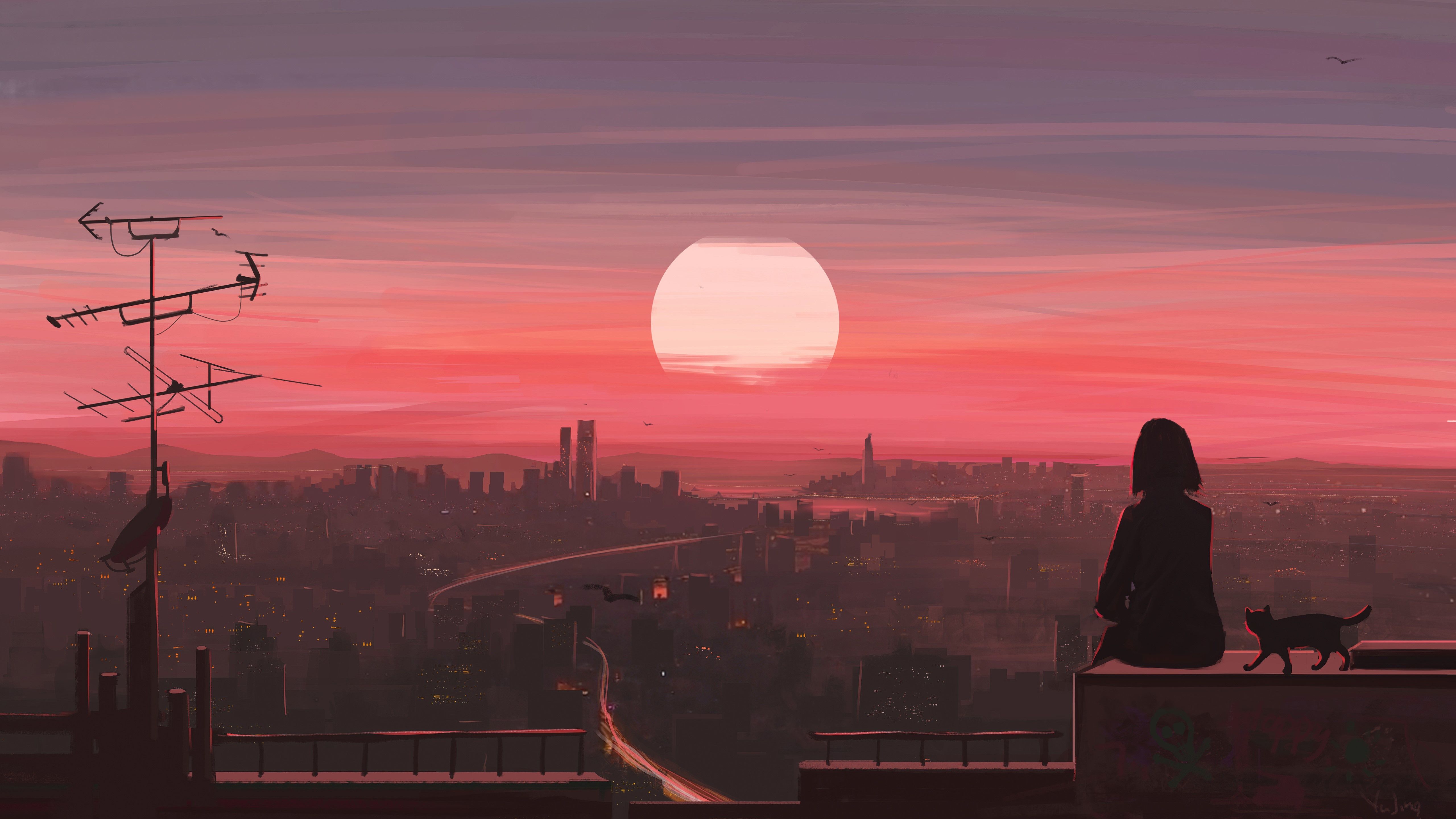 5120x2880 Lofi girl