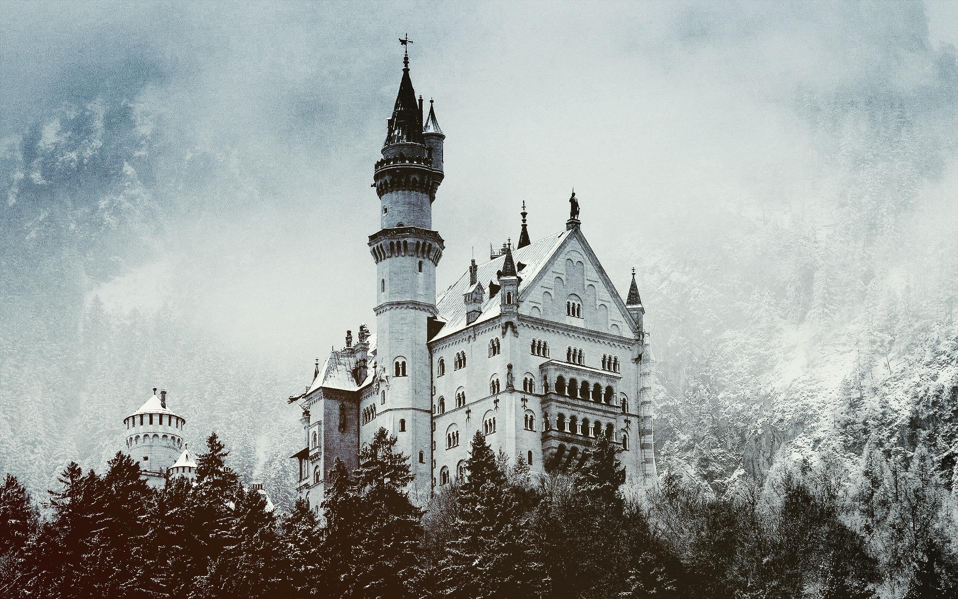 1920x1200 White Castle In Winter HD desktop wallpaper : Widescreen
