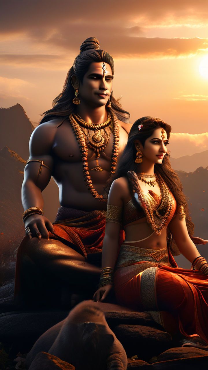720x1280 Shiv with parvati
