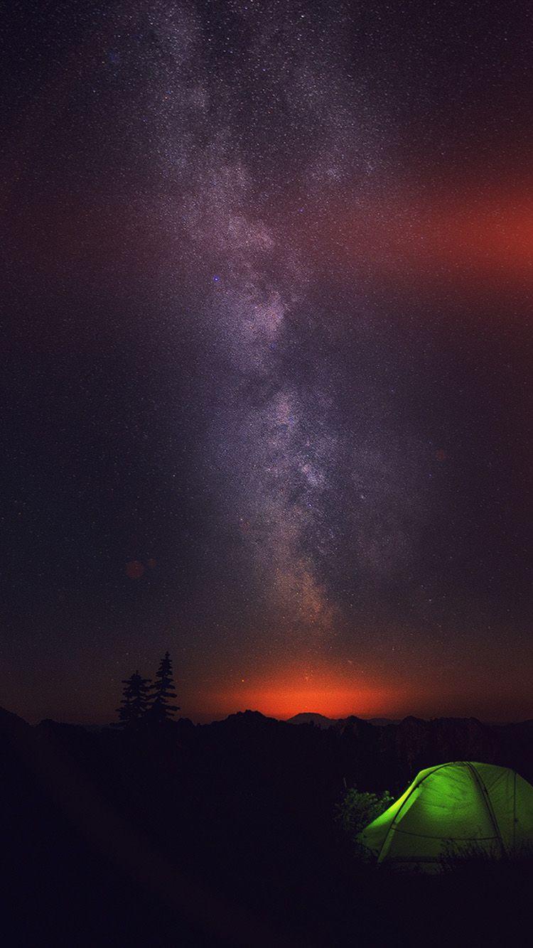 750x1334 iPhone7 wallpaper. camping night